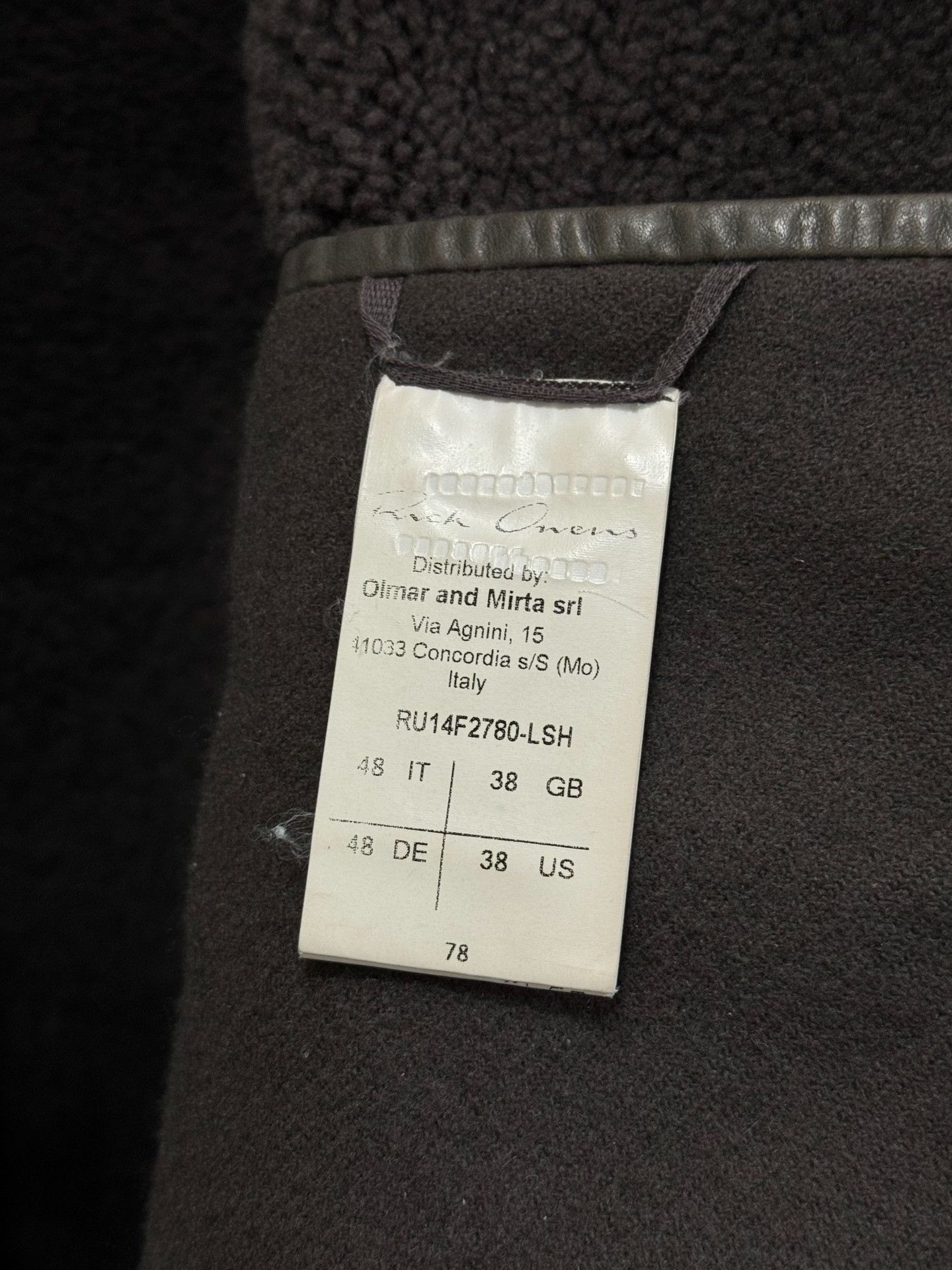 Rick Owens rick owens leather jacket with shearling collar Size US M / EU 48-50 / 2 - 7 Thumbnail