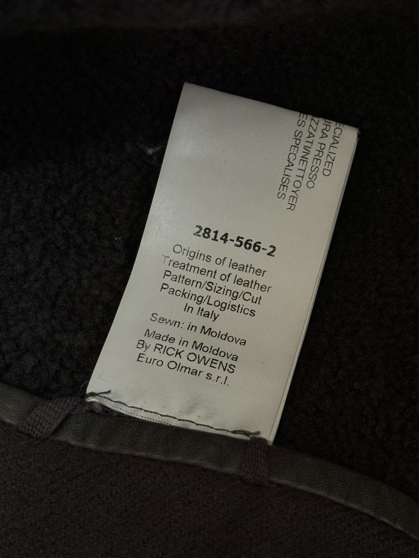 Rick Owens rick owens leather jacket with shearling collar Size US M / EU 48-50 / 2 - 8 Thumbnail