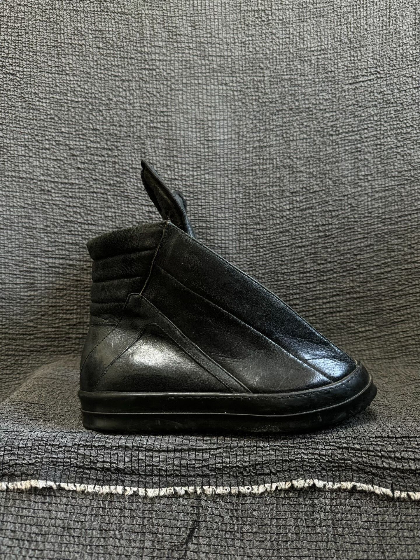 Rick Owens Rick Owens Black High Top Sneakers Size US 7.5 / EU 40-41 - 5 Thumbnail