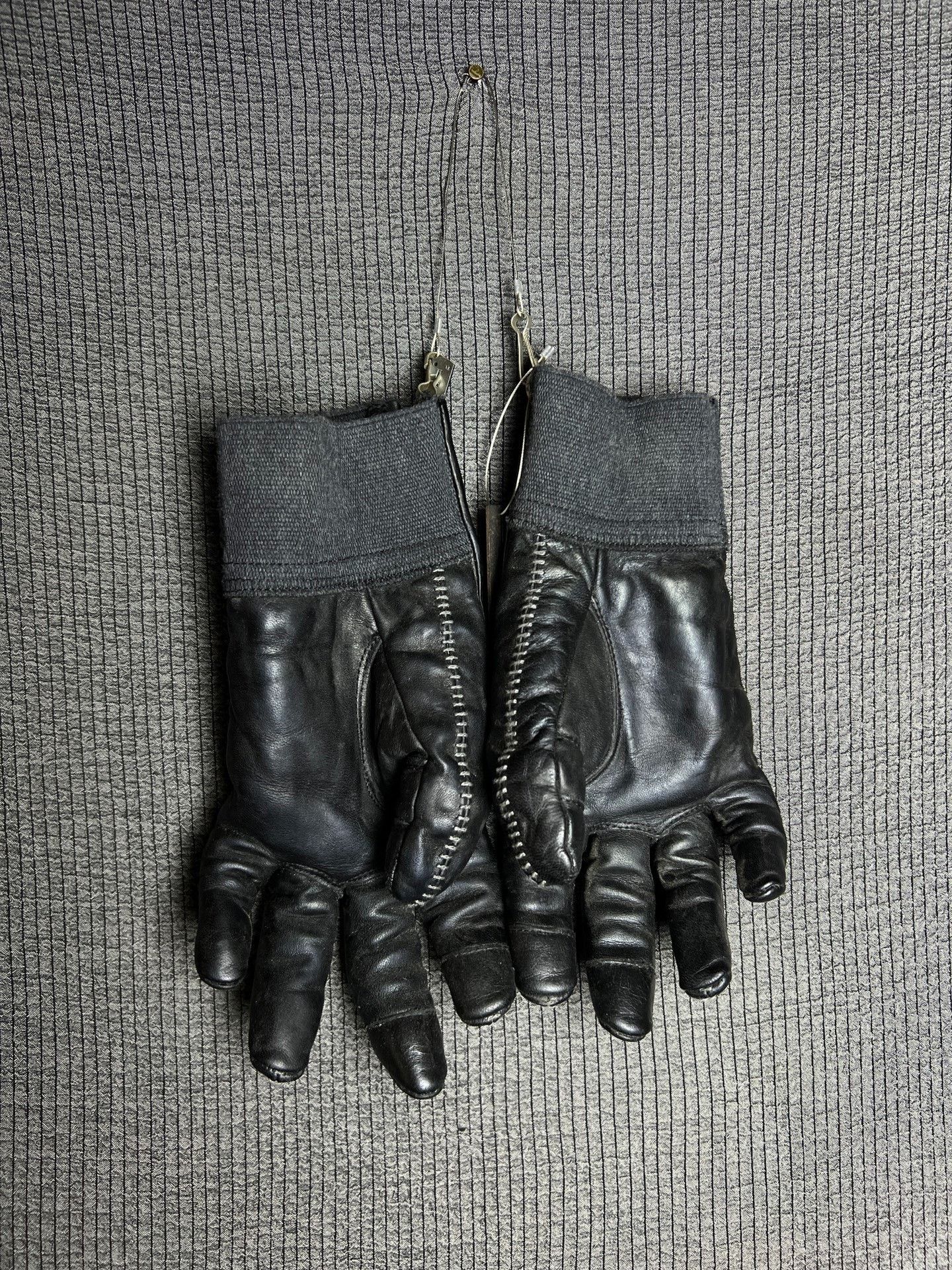 D.Hygen d hygen leather zip gloves for men Size ONE SIZE - 3 Thumbnail