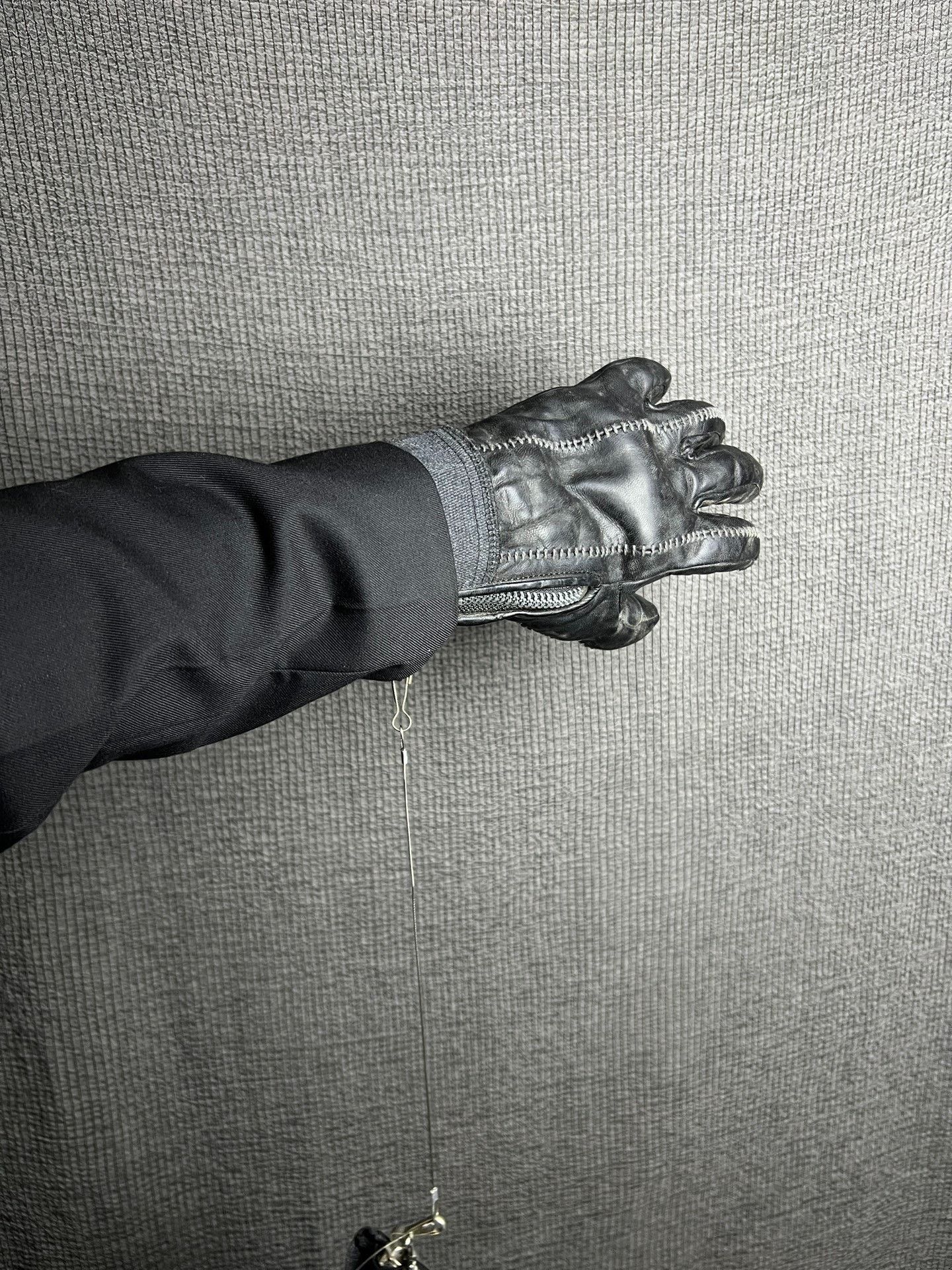 D.Hygen d hygen leather zip gloves for men Size ONE SIZE - 5 Thumbnail