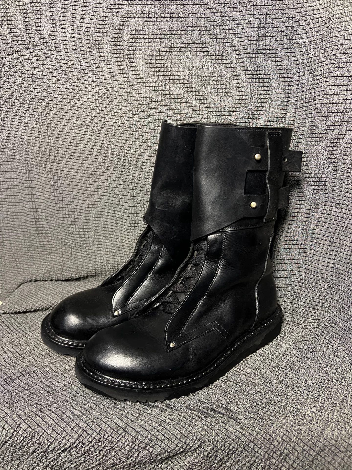 Rick Owens rick owens high-top leather military boots Size US 7 / EU 40 - 2 Thumbnail