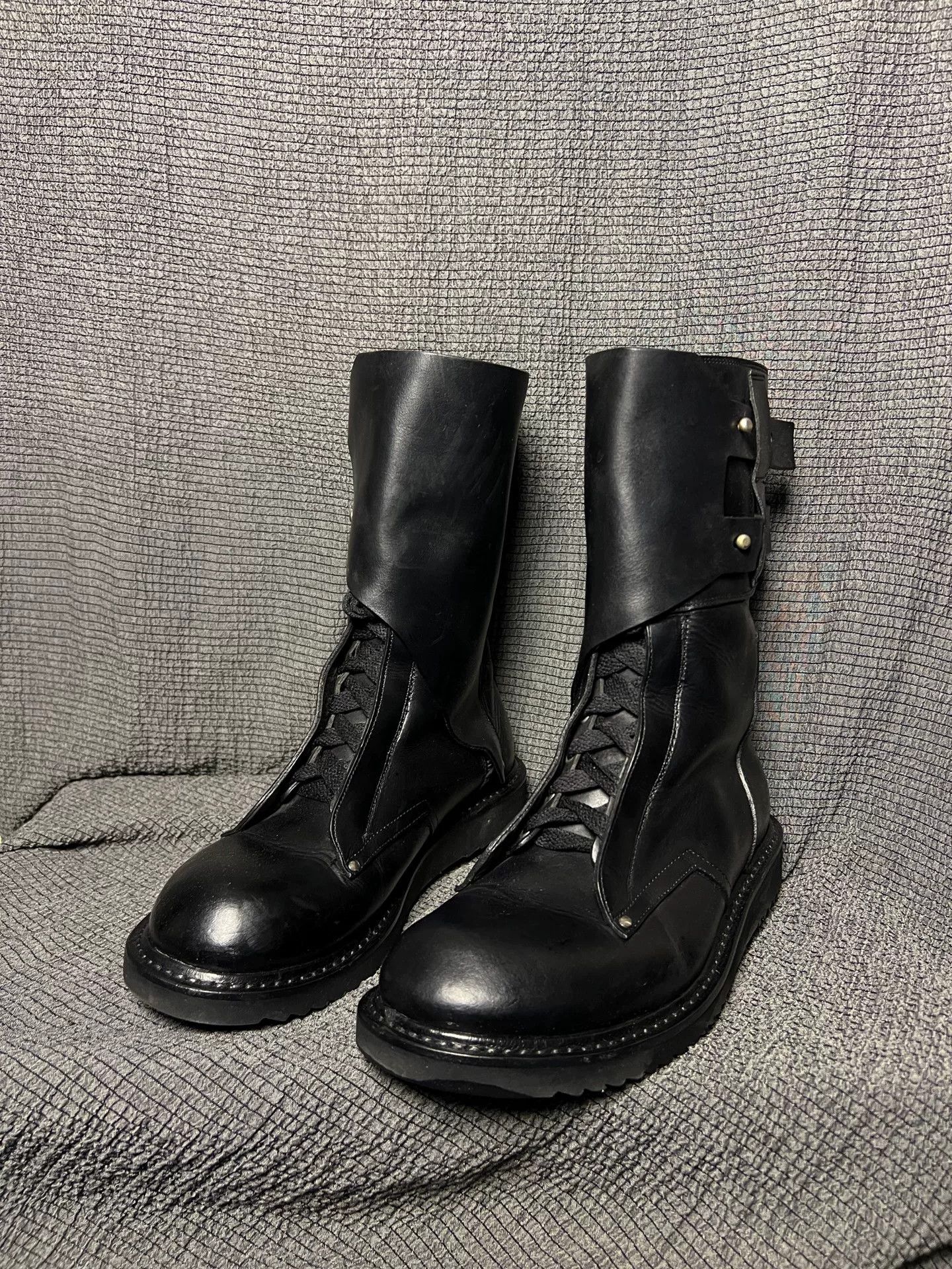 Rick Owens rick owens high-top leather military boots Size US 7 / EU 40 - 3 Thumbnail