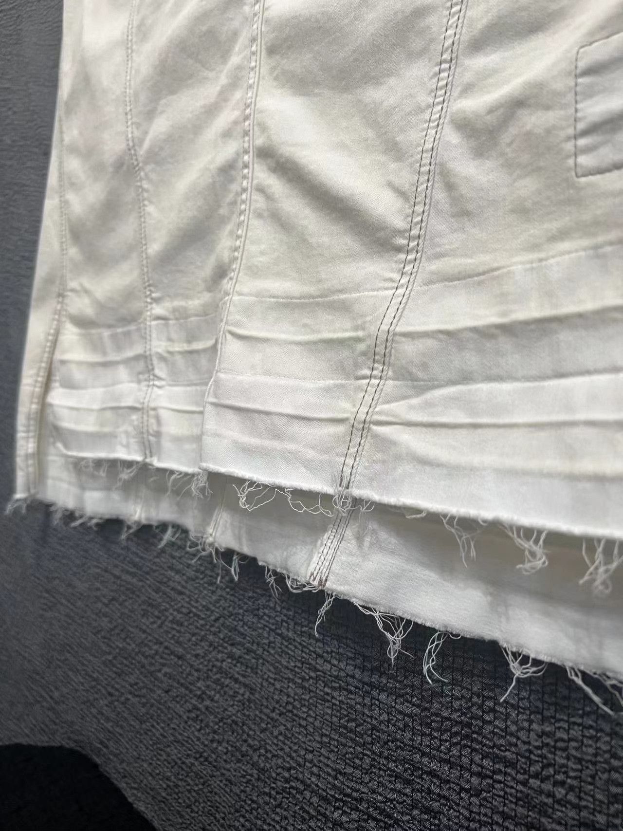 Rick Owens rick owens new texture frayed vest Size US XL / EU 56 / 4 - 5 Thumbnail