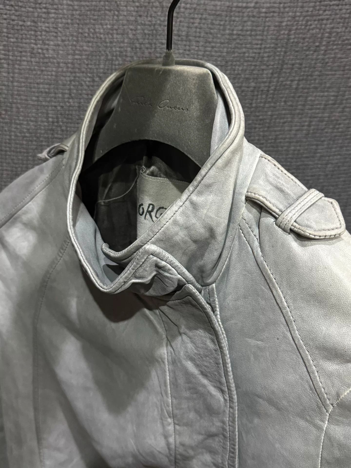 Giorgio Brato contemporary gray leather jacket by giorgio brato Size US L / EU 52-54 / 3 - 5 Thumbnail