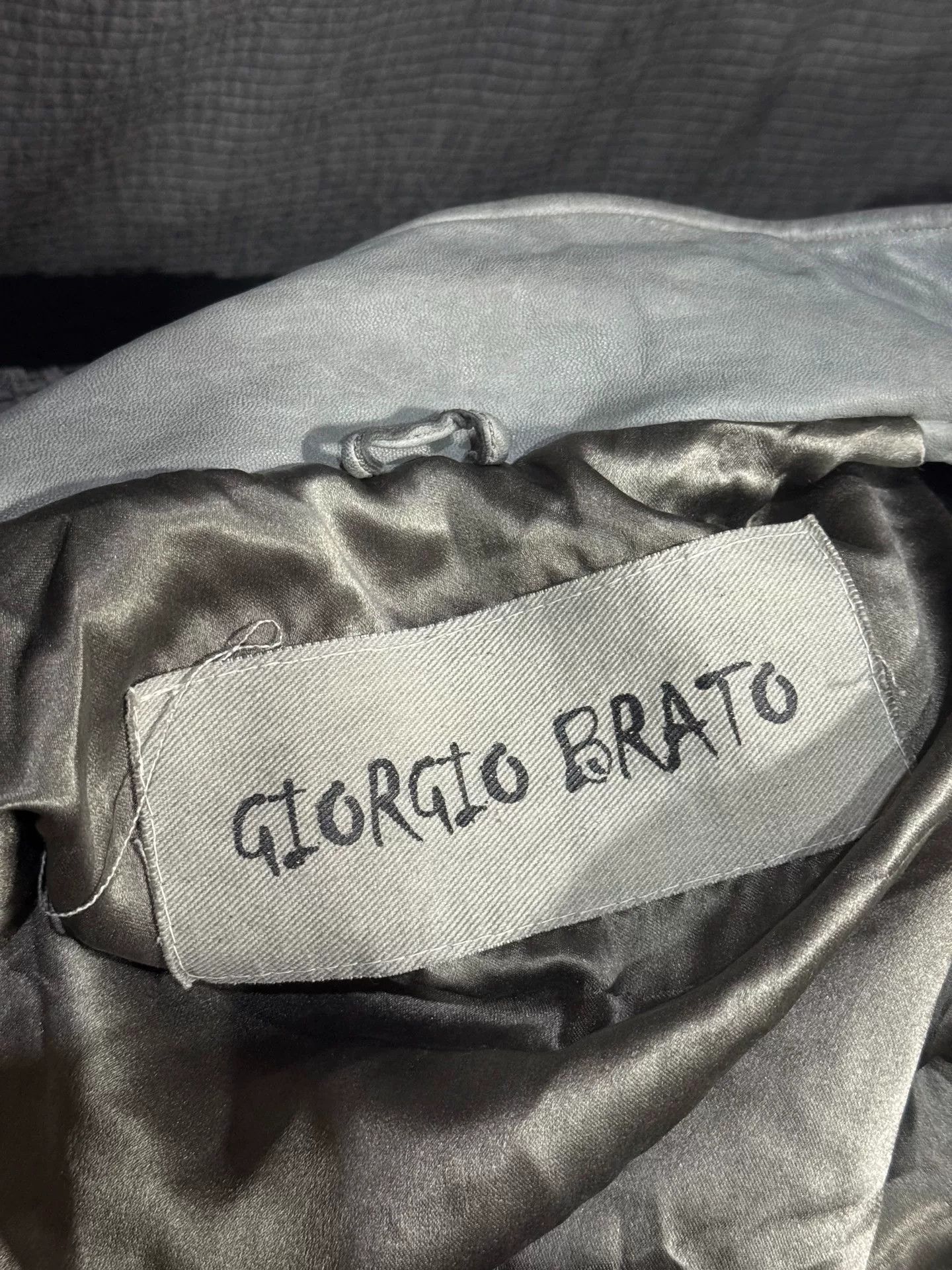 Giorgio Brato contemporary gray leather jacket by giorgio brato Size US L / EU 52-54 / 3 - 7 Thumbnail