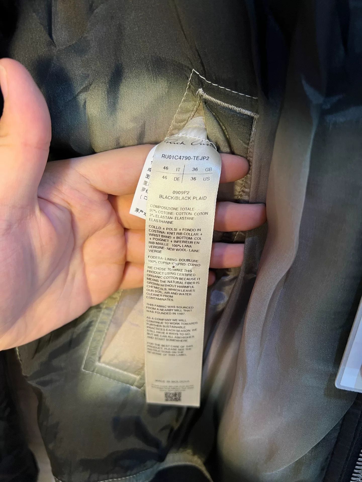Rick Owens rick owens reversible ma-1 bomber jacket Size US M / EU 48-50 / 2 - 8 Thumbnail