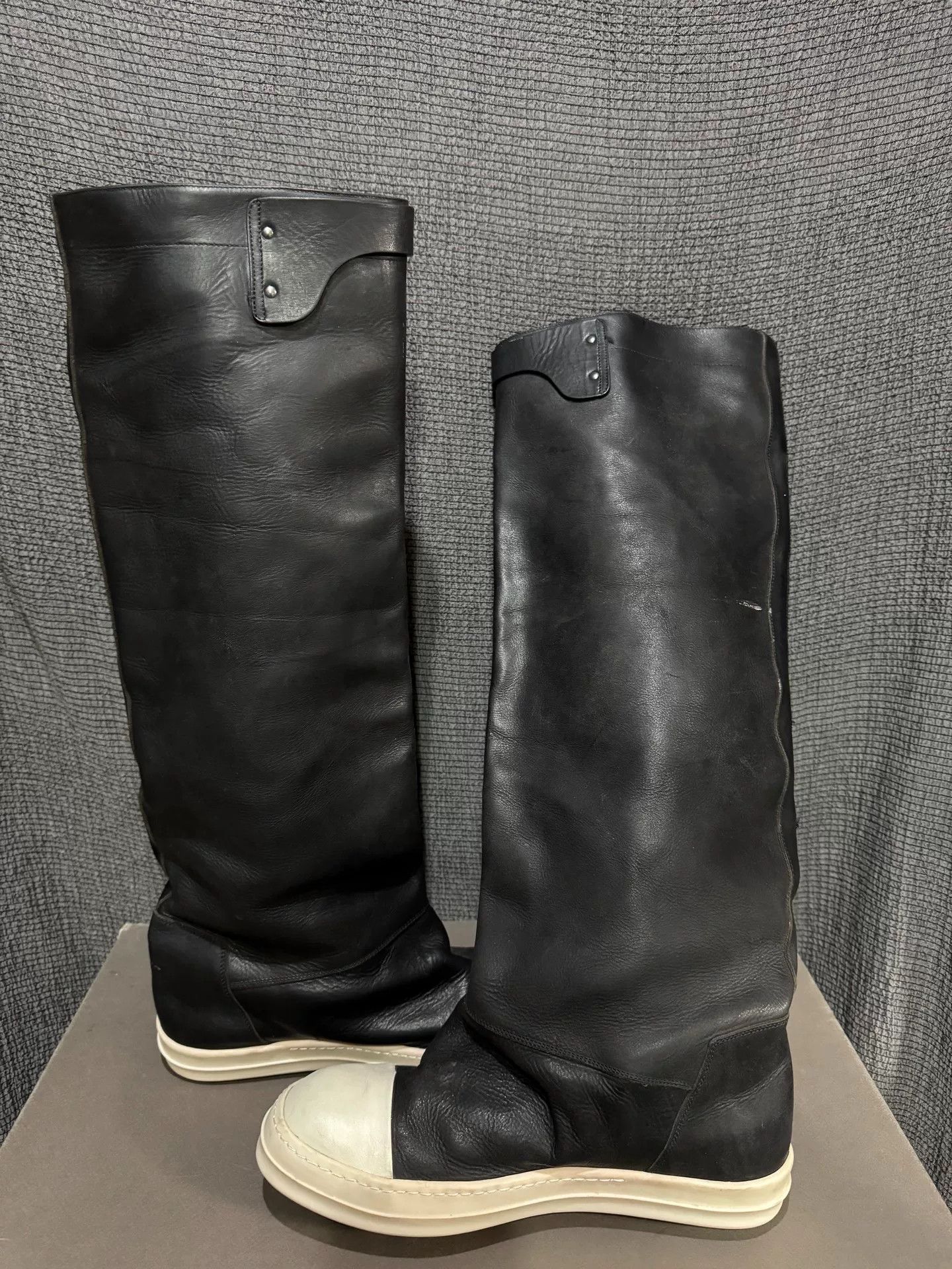 Rick Owens black leather ankle boots from Rick Owens Size US 10 / EU 43 - 3 Thumbnail