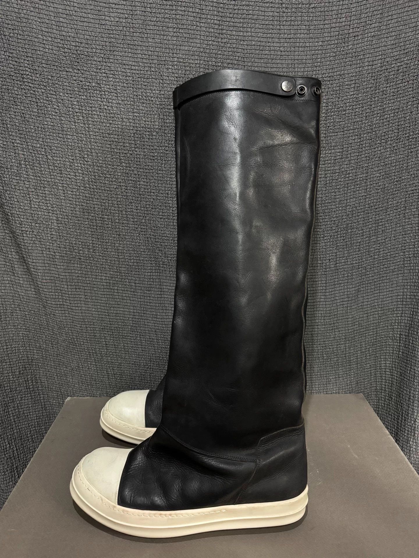 Rick Owens black leather ankle boots from Rick Owens Size US 10 / EU 43 - 4 Thumbnail