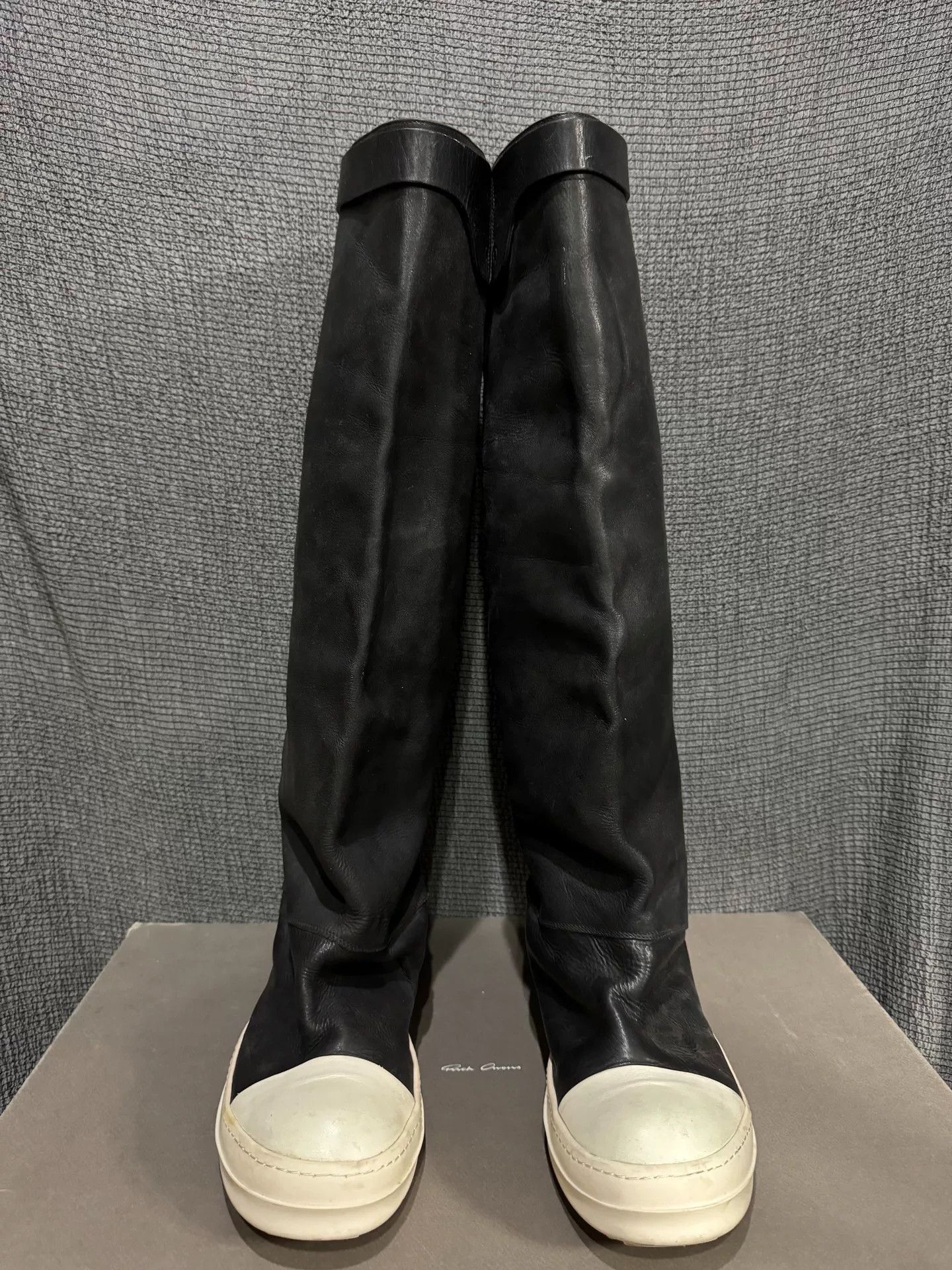 Rick Owens black leather ankle boots from Rick Owens Size US 10 / EU 43 - 6 Thumbnail