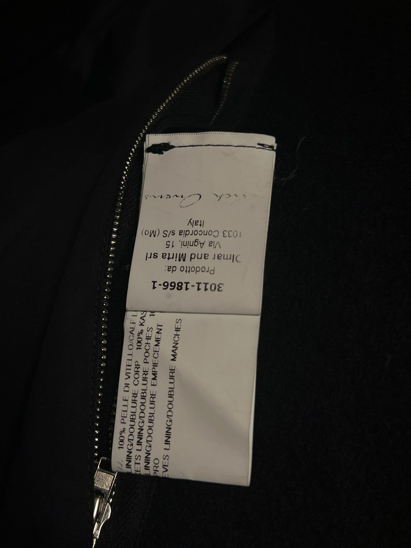 Rick Owens Rick Owens Leather Jacket with Asymmetrical Zip Size US L / EU 52-54 / 3 - 8 Thumbnail
