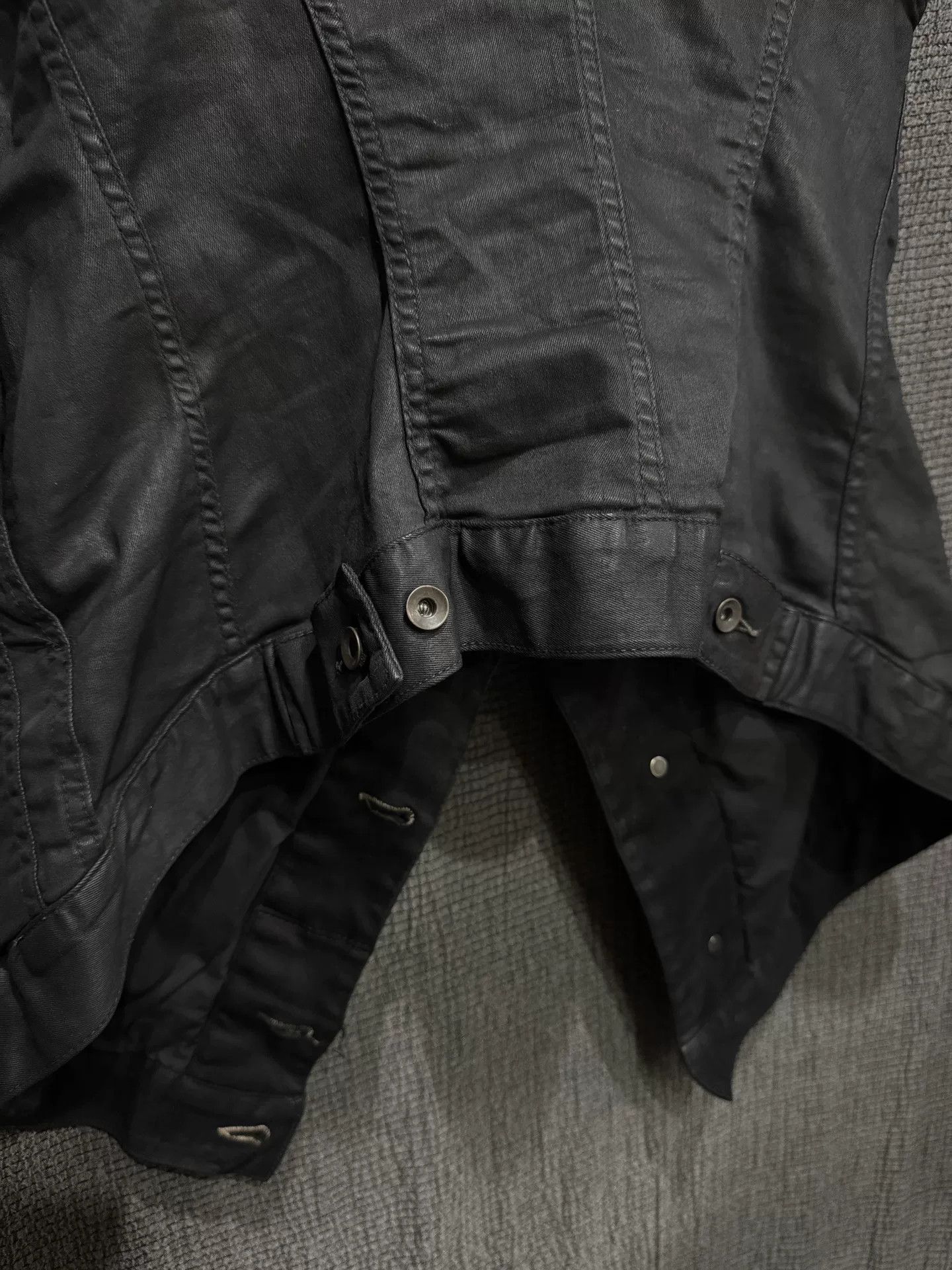 Rick Owens rick owens waxed denim vest jacket Size US S / EU 44-46 / 1 - 5 Thumbnail
