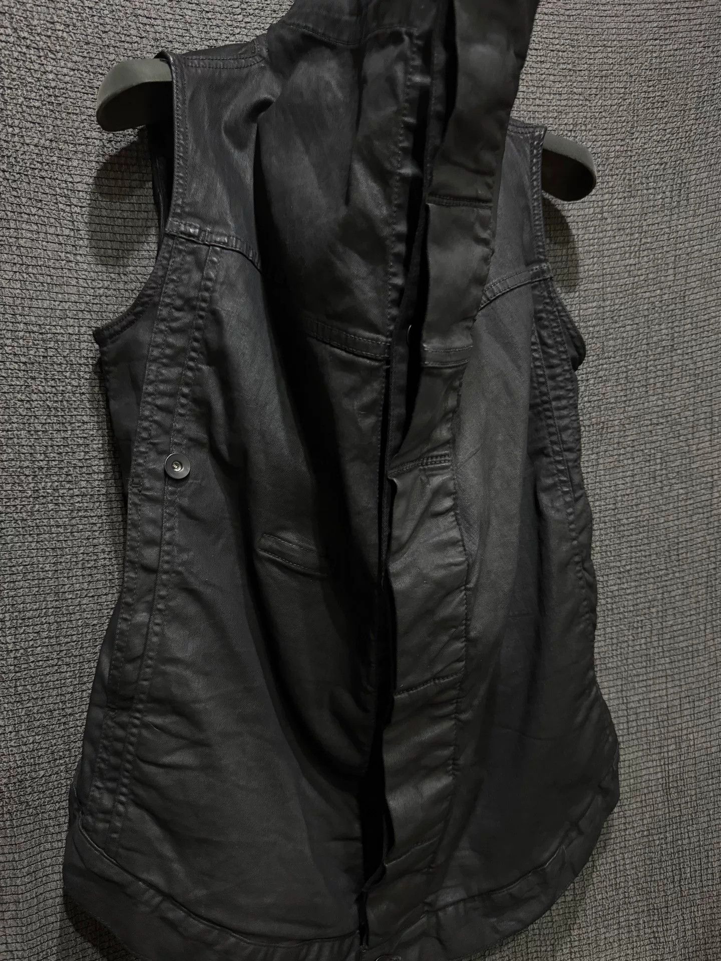 Rick Owens rick owens waxed denim vest jacket Size US S / EU 44-46 / 1 - 3 Thumbnail