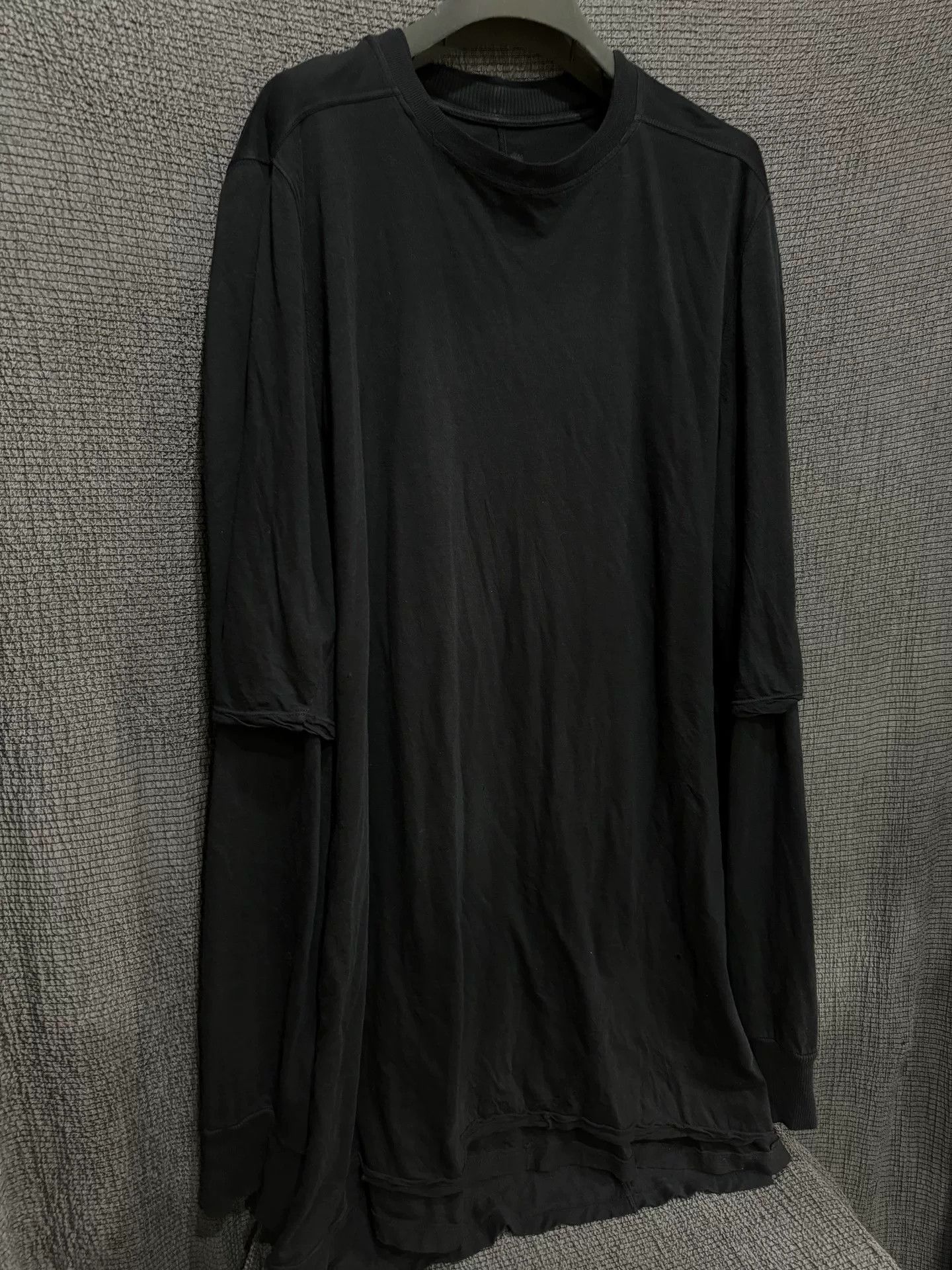 Rick Owens oversized black long sleeve shirt by rick owens Size US XL / EU 56 / 4 - 2 Thumbnail