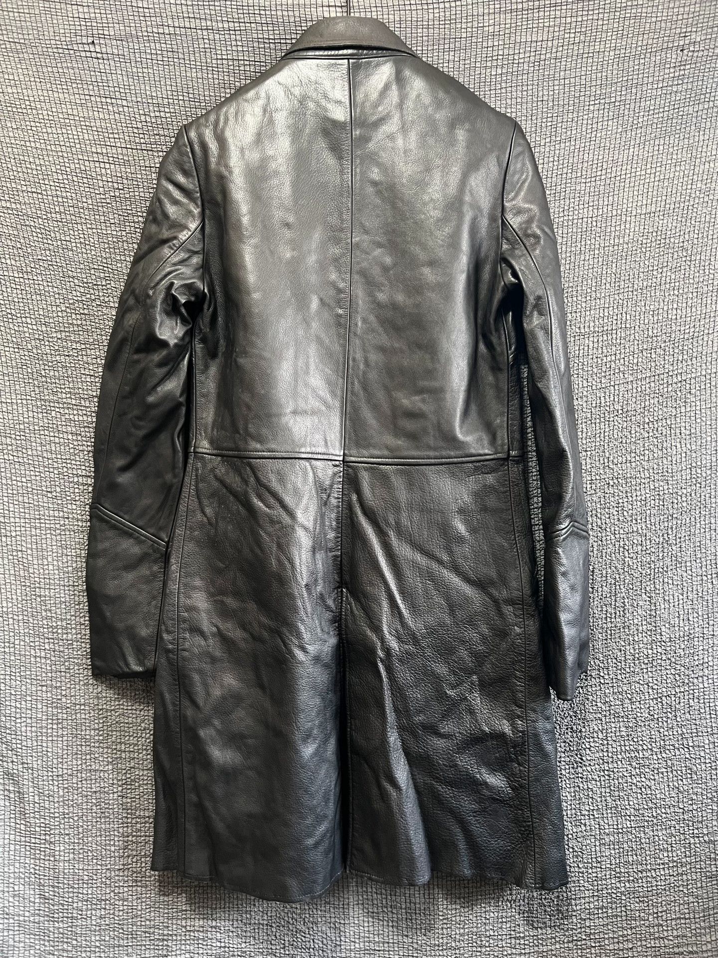 S/STERE black military-style leather coat Size US M / EU 48-50 / 2 - 2 Thumbnail