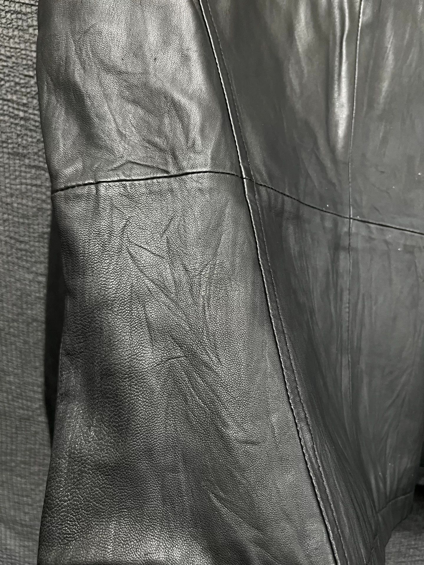 Dirain dark high-collar leather jacket Size US M / EU 48-50 / 2 - 3 Thumbnail