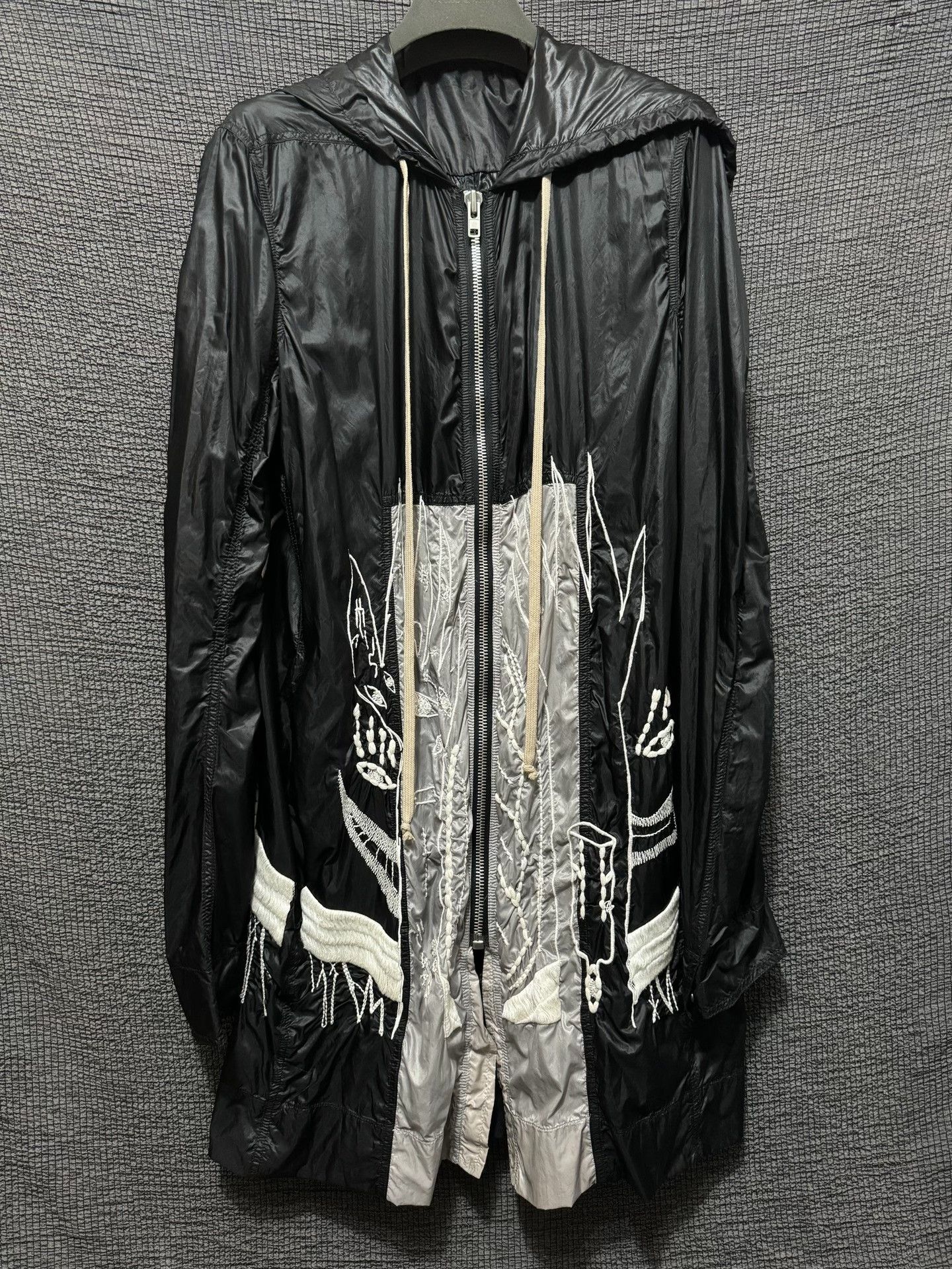 Rick Owens rick owens embroidered windbreaker coat Size US M / EU 48-50 / 2 - 2 Thumbnail