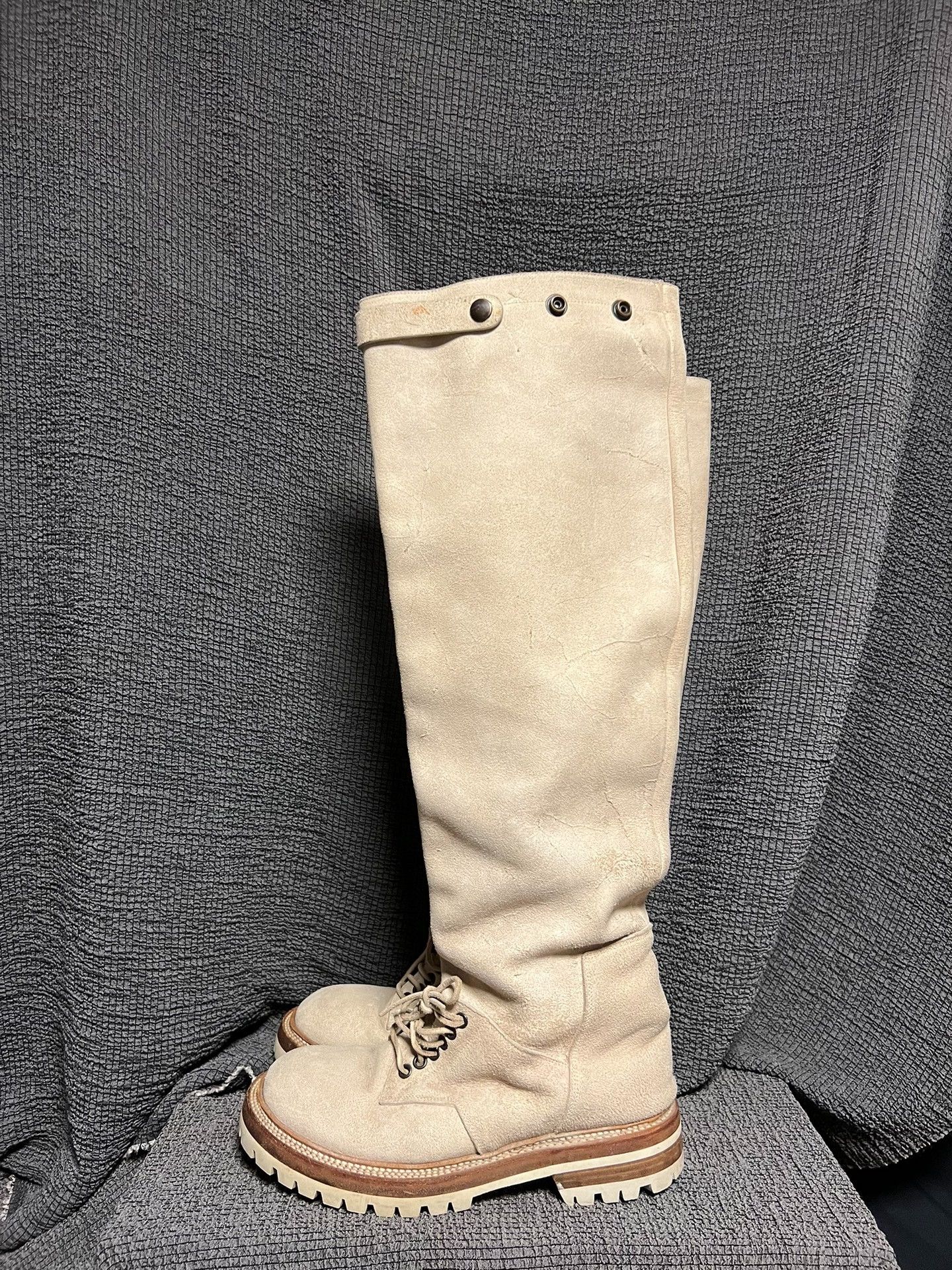 Rick Owens Rick Owens Archive Long Beige Boots Size US 8.5 / EU 41-42 - 6 Thumbnail