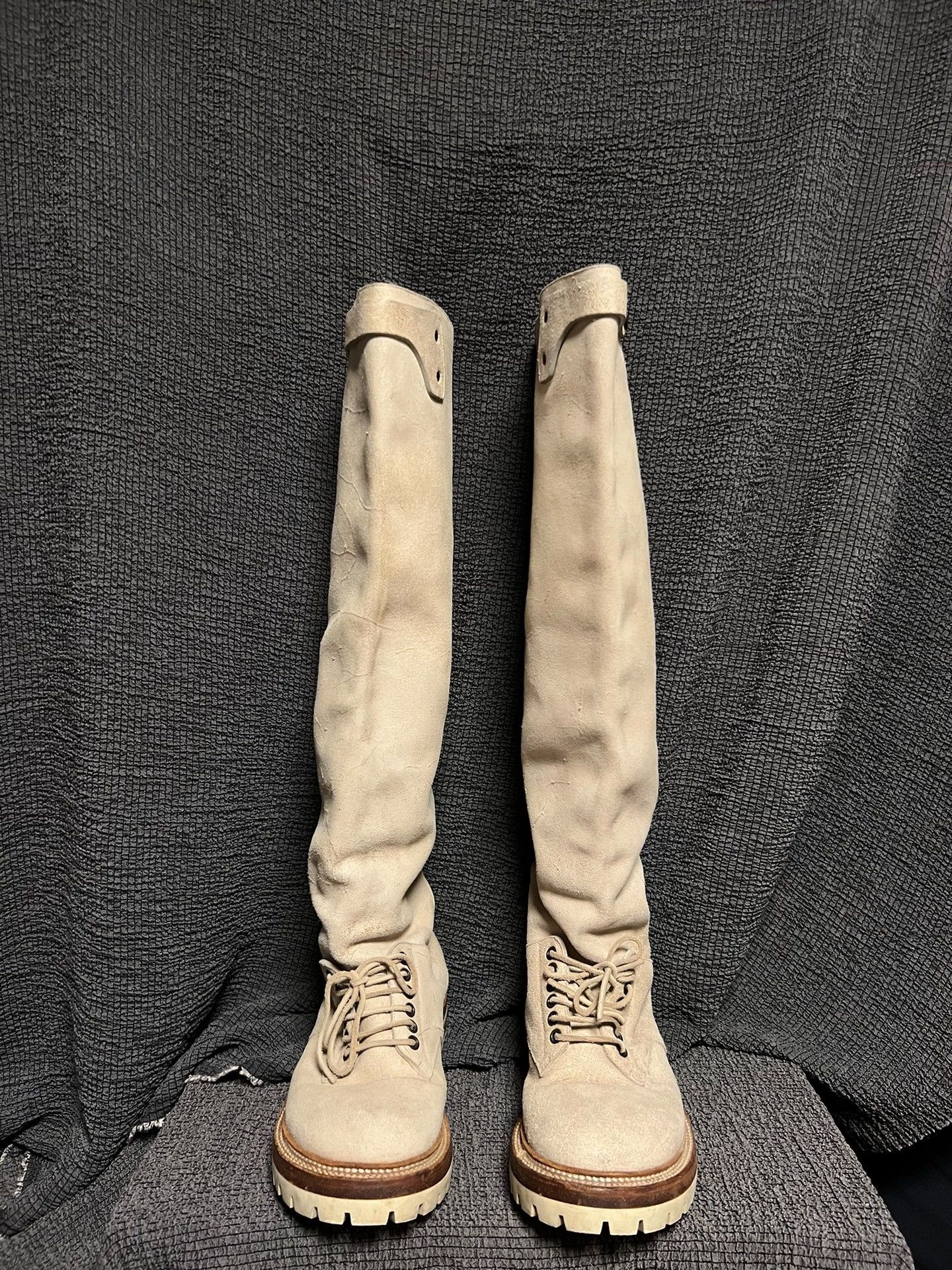 Rick Owens Rick Owens Archive Long Beige Boots Size US 8.5 / EU 41-42 - 4 Thumbnail