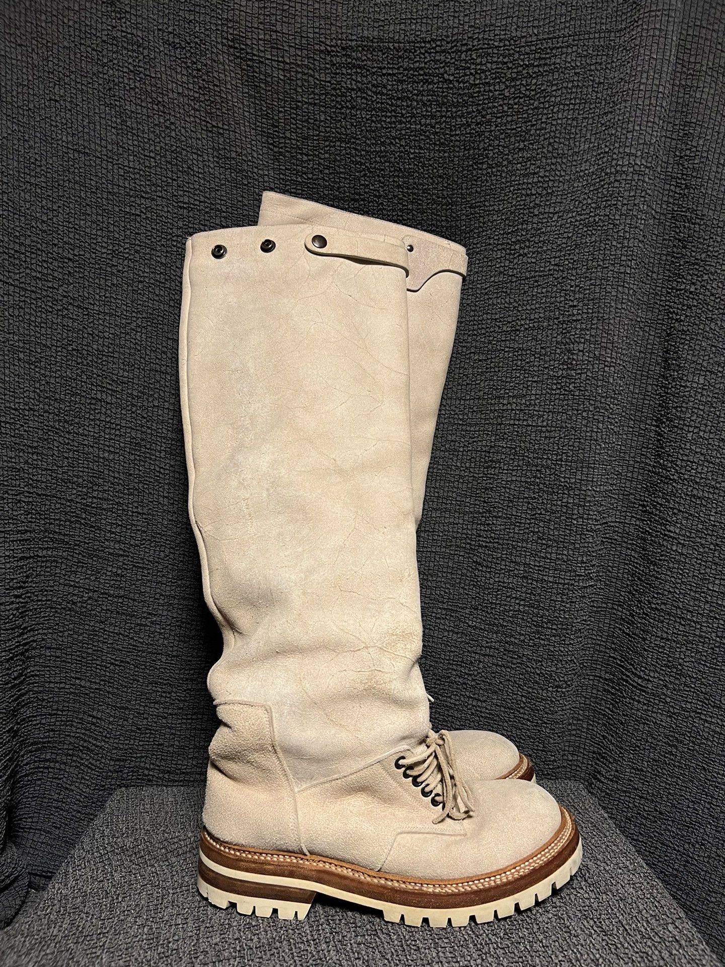 Rick Owens Rick Owens Archive Long Beige Boots Size US 8.5 / EU 41-42 - 7 Thumbnail