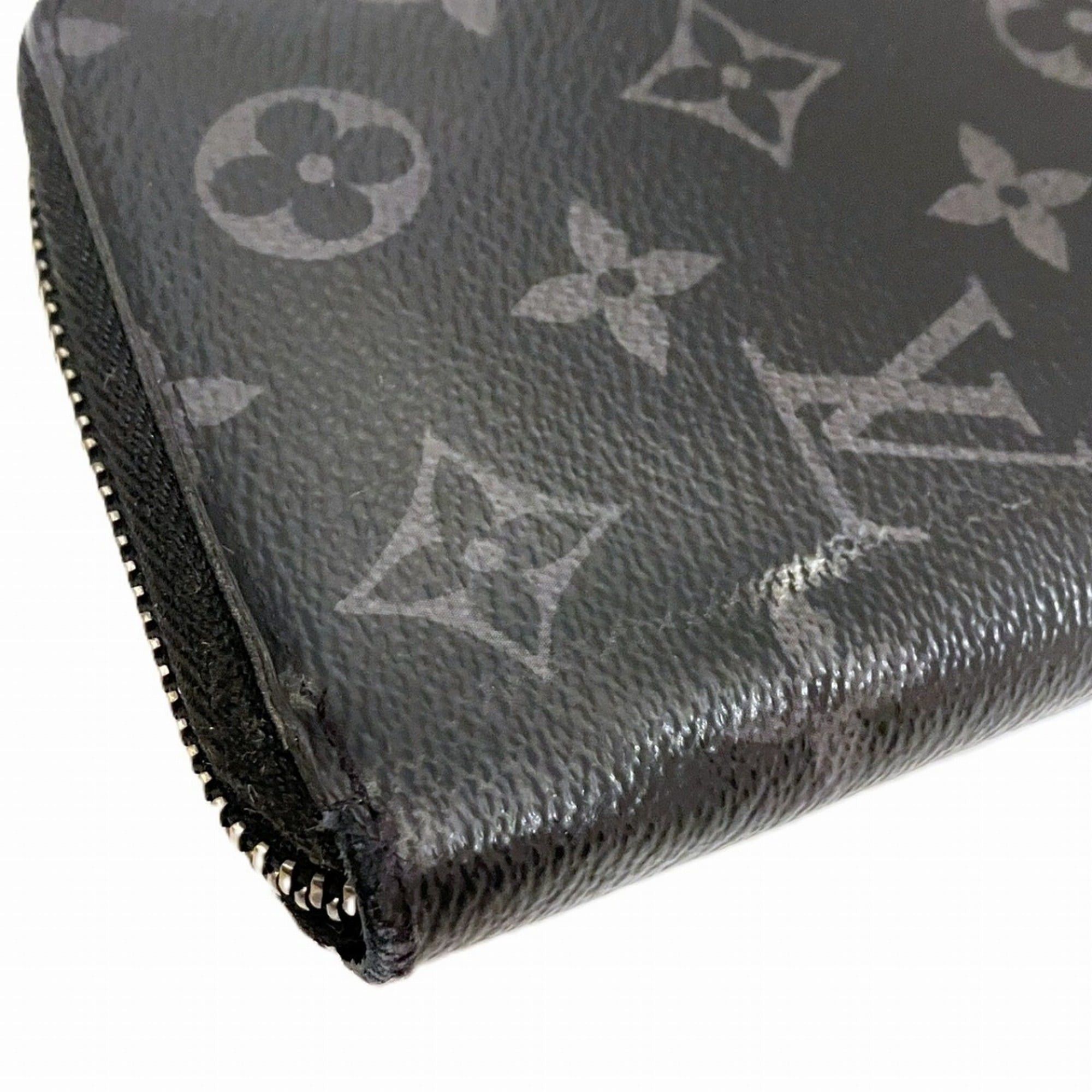 Louis Vuitton Louis Vuitton Zippy Wallet Vertical Monogram Eclipse Toal Fabric M62295 Size ONE SIZE - 7 Thumbnail