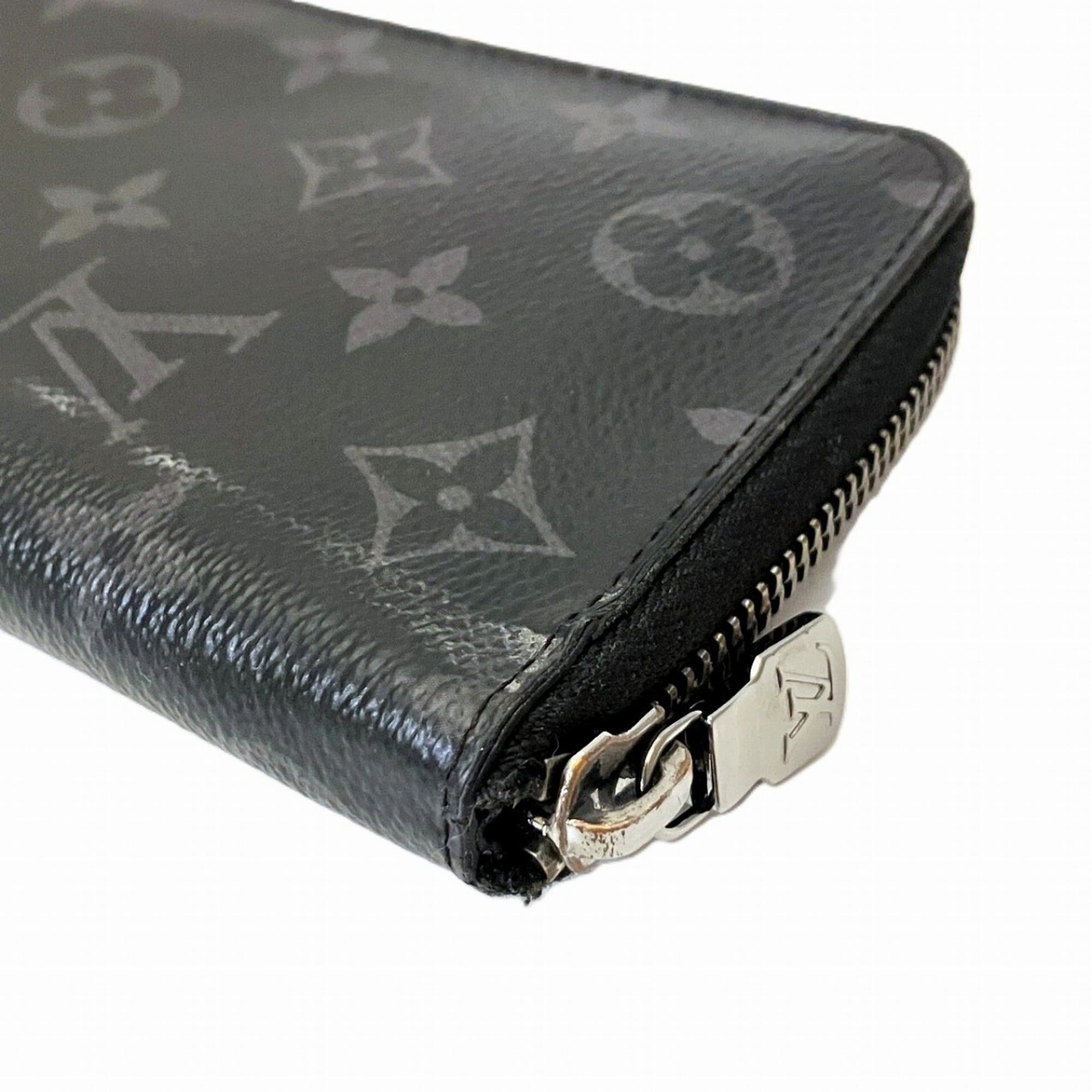 Louis Vuitton Louis Vuitton Zippy Wallet Vertical Monogram Eclipse Toal Fabric M62295 Size ONE SIZE - 6 Thumbnail