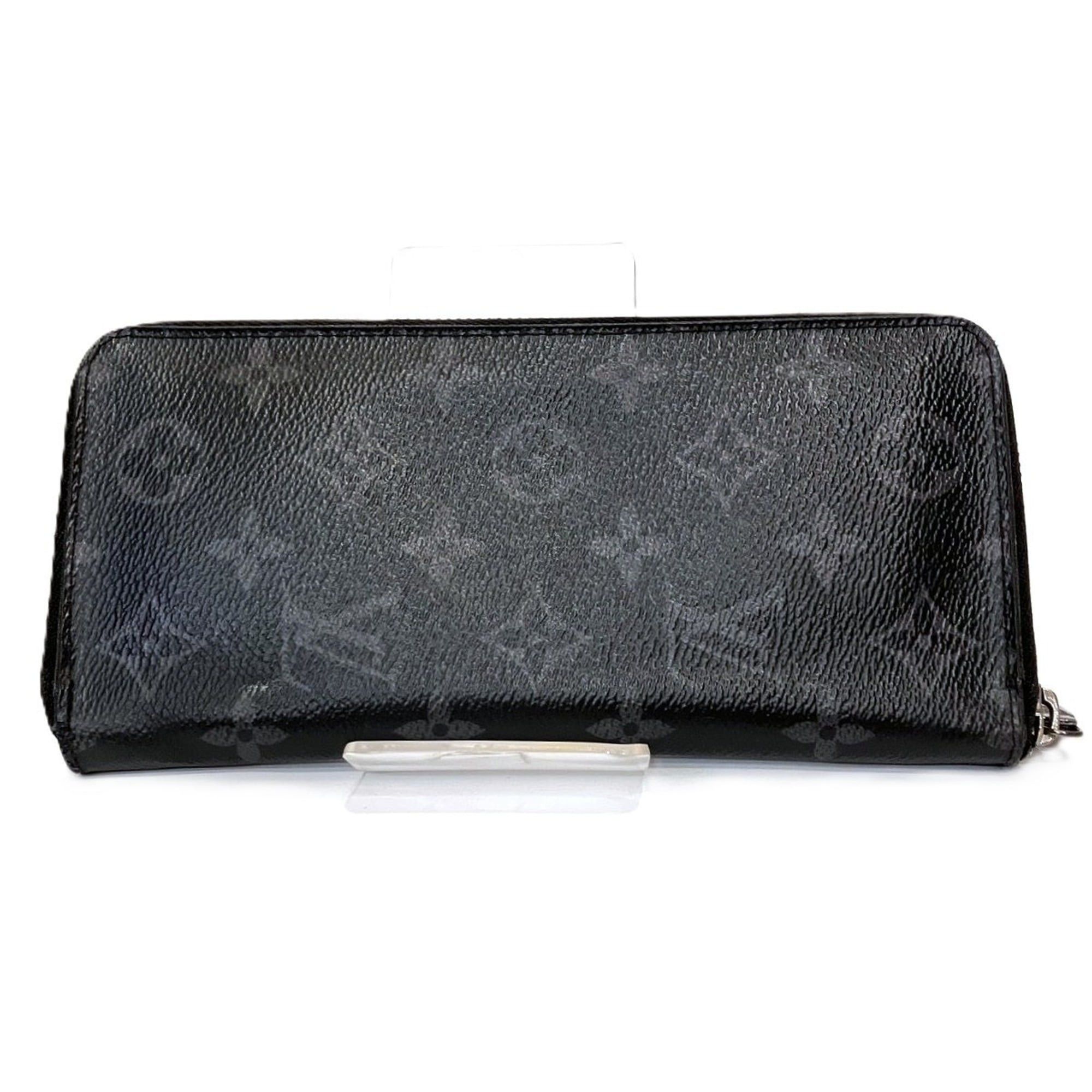 Louis Vuitton Louis Vuitton Zippy Wallet Vertical Monogram Eclipse Toal Fabric M62295 Size ONE SIZE - 2 Thumbnail