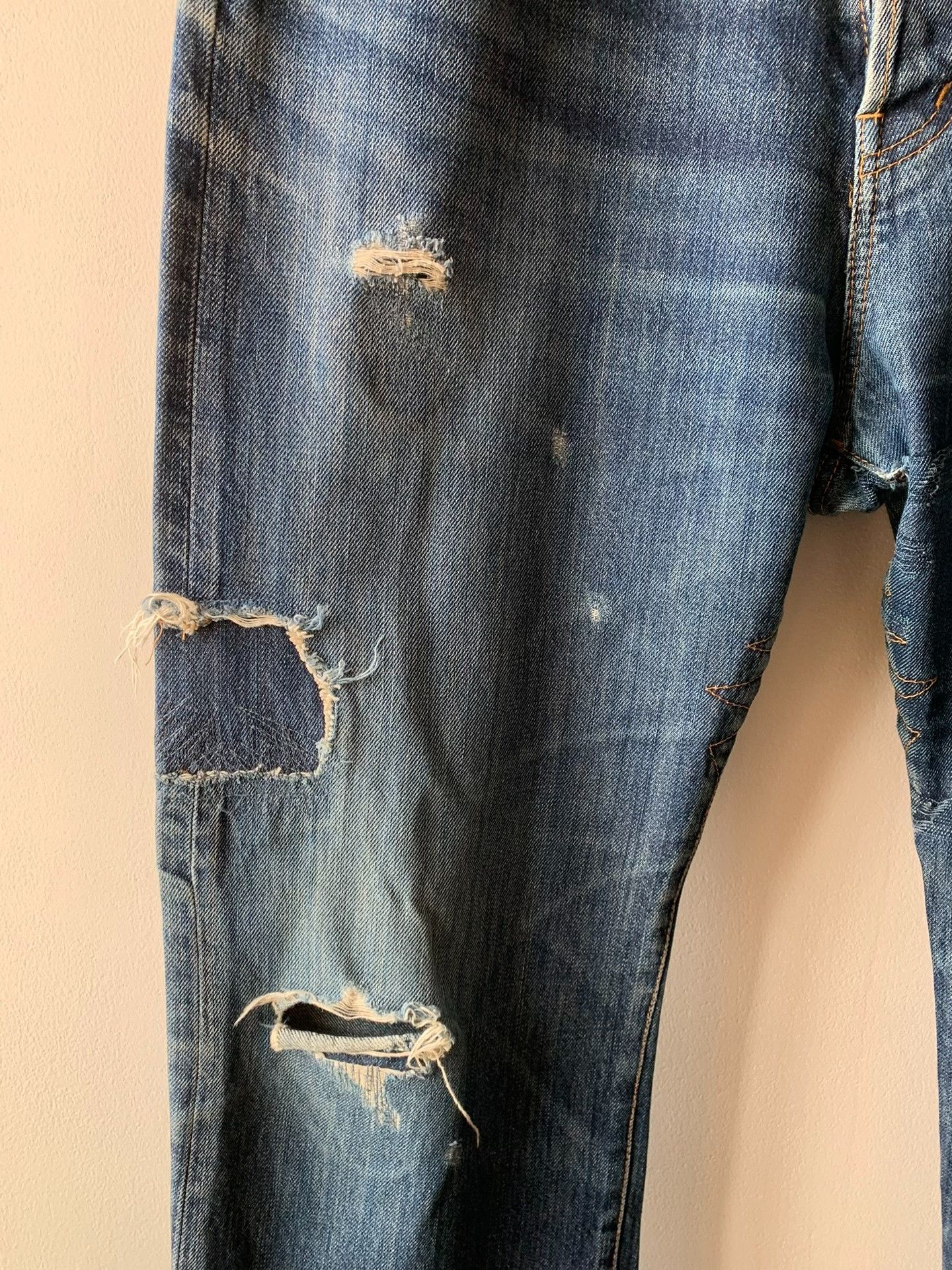 Mastermind Japan mastermind Japan Blue Shadow Dual Waist Jeans Size US 34 / EU 50 - 5 Thumbnail