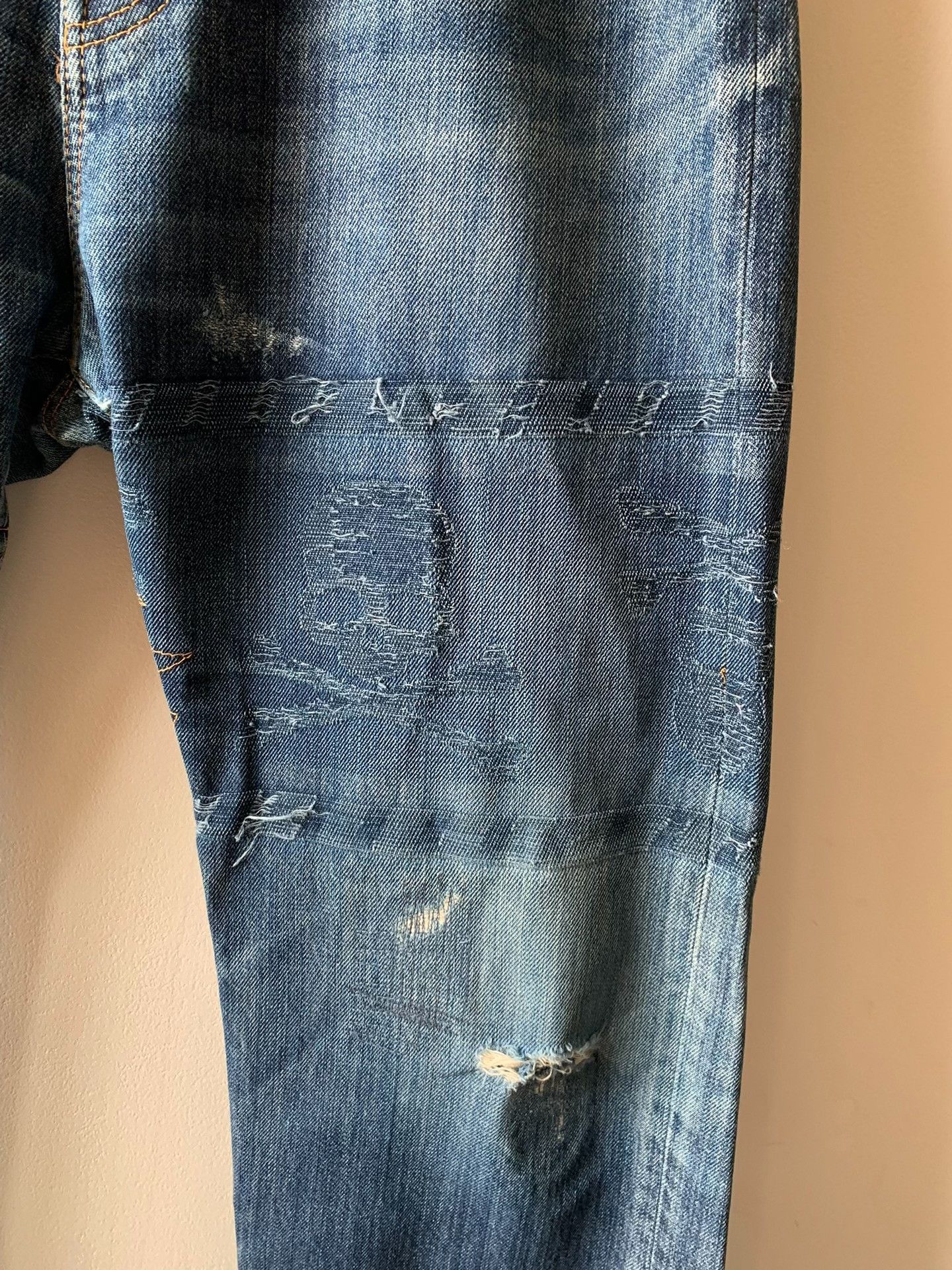 Mastermind Japan mastermind Japan Blue Shadow Dual Waist Jeans Size US 34 / EU 50 - 6 Thumbnail