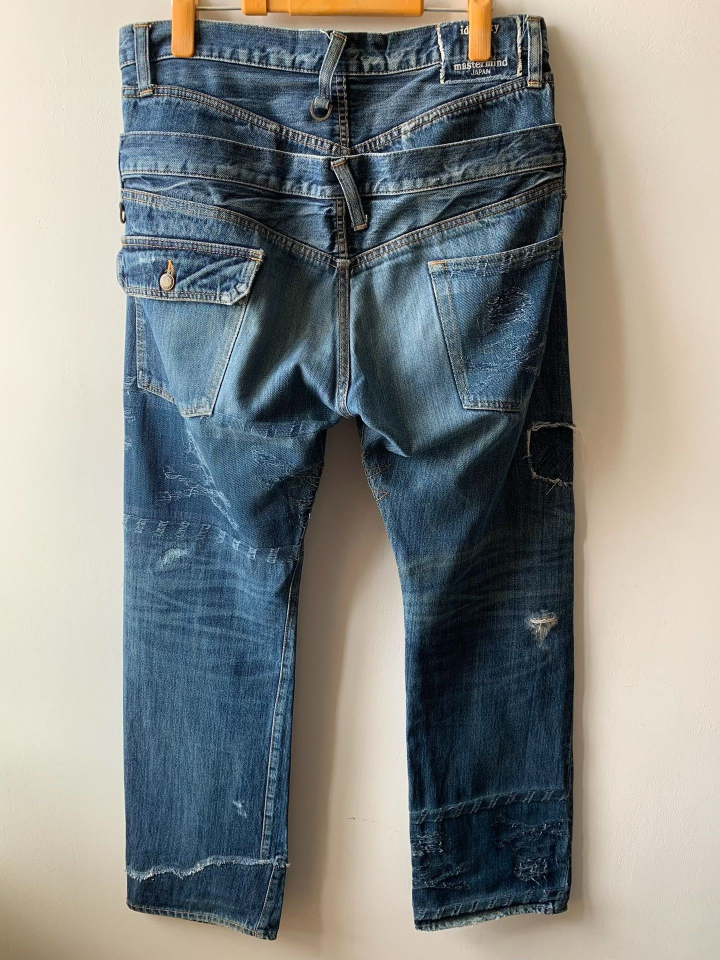 Mastermind Japan mastermind Japan Blue Shadow Dual Waist Jeans Size US 34 / EU 50 - 2 Thumbnail