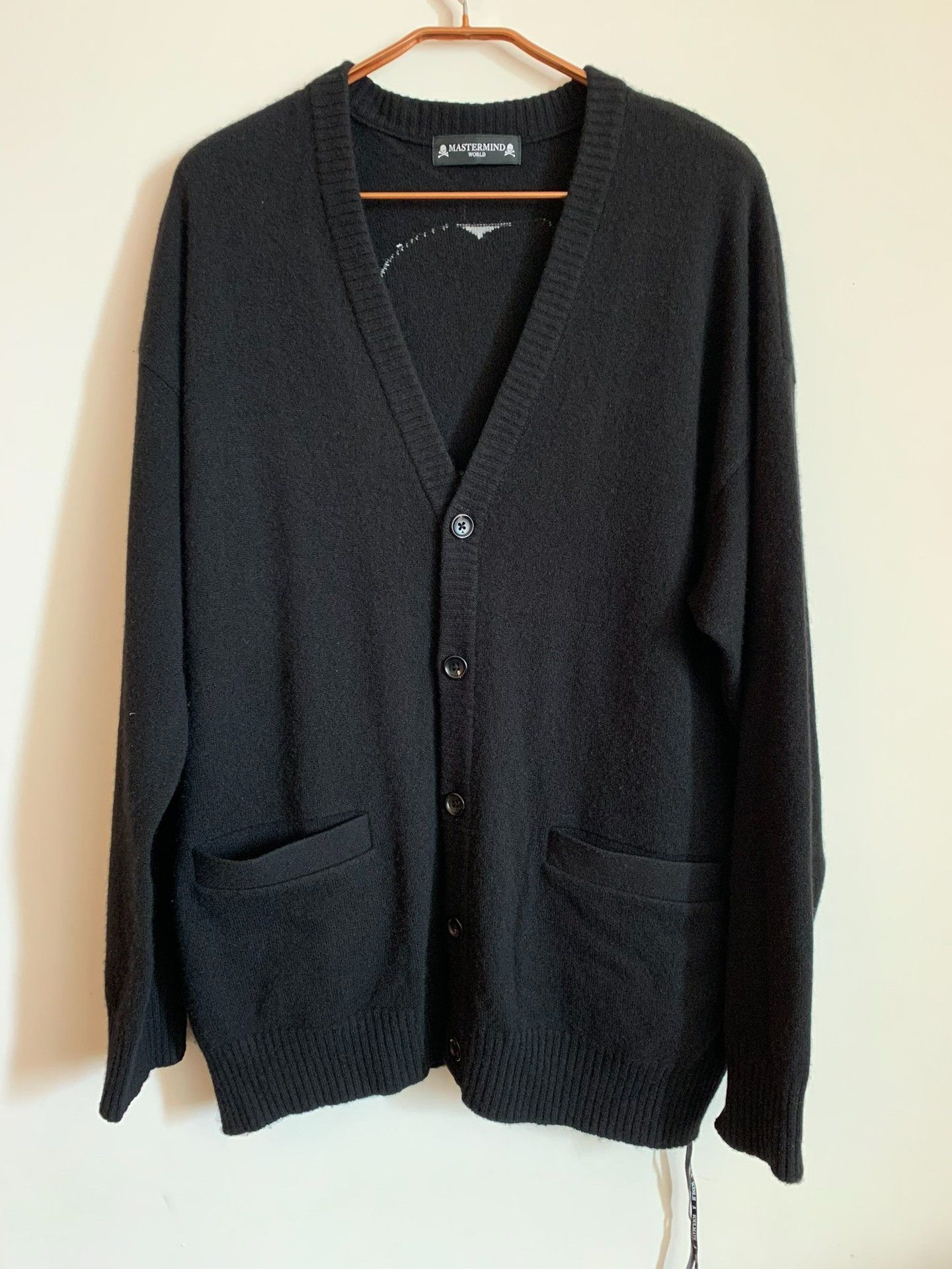 Mastermind Japan mastermind WORLD Black Cashmere Cardigan Size US M / EU 48-50 / 2 - 2 Thumbnail