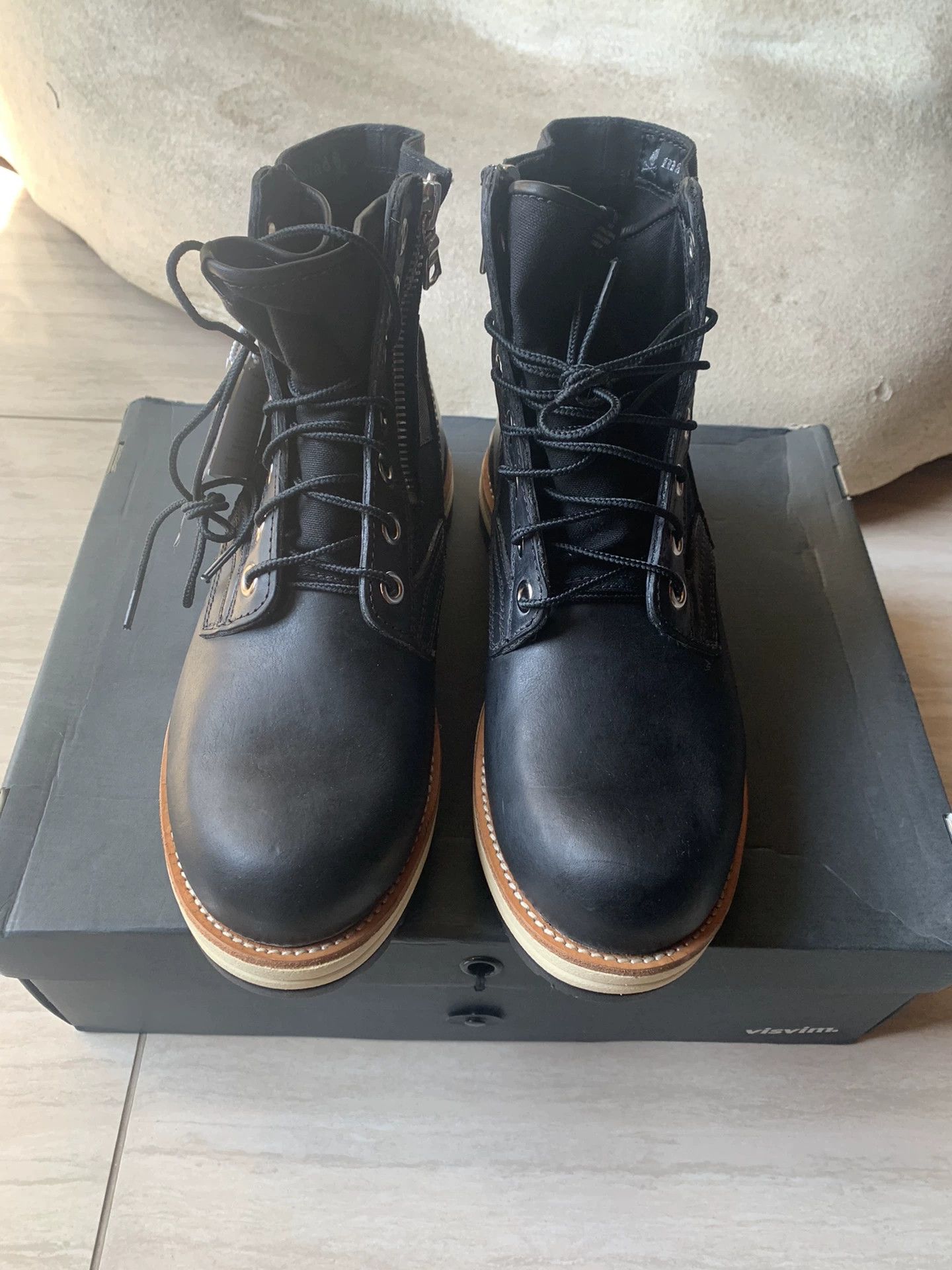 Visvim visvim X mastermind Japan black leather boots Size US 8 / EU 41 - 4 Thumbnail
