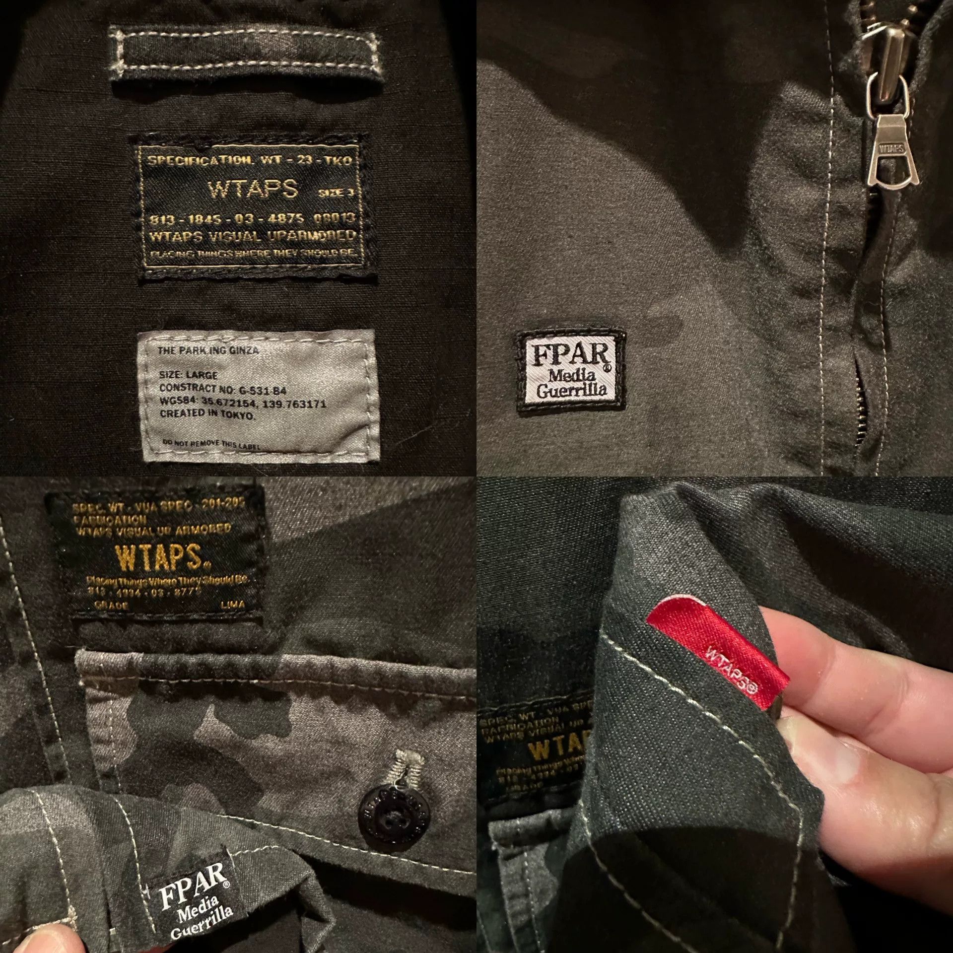 Wtaps WTAPS x FPAR x THE PARKGI GINZA Camouflage Set Size US L / EU 52-54 / 3 - 7 Thumbnail