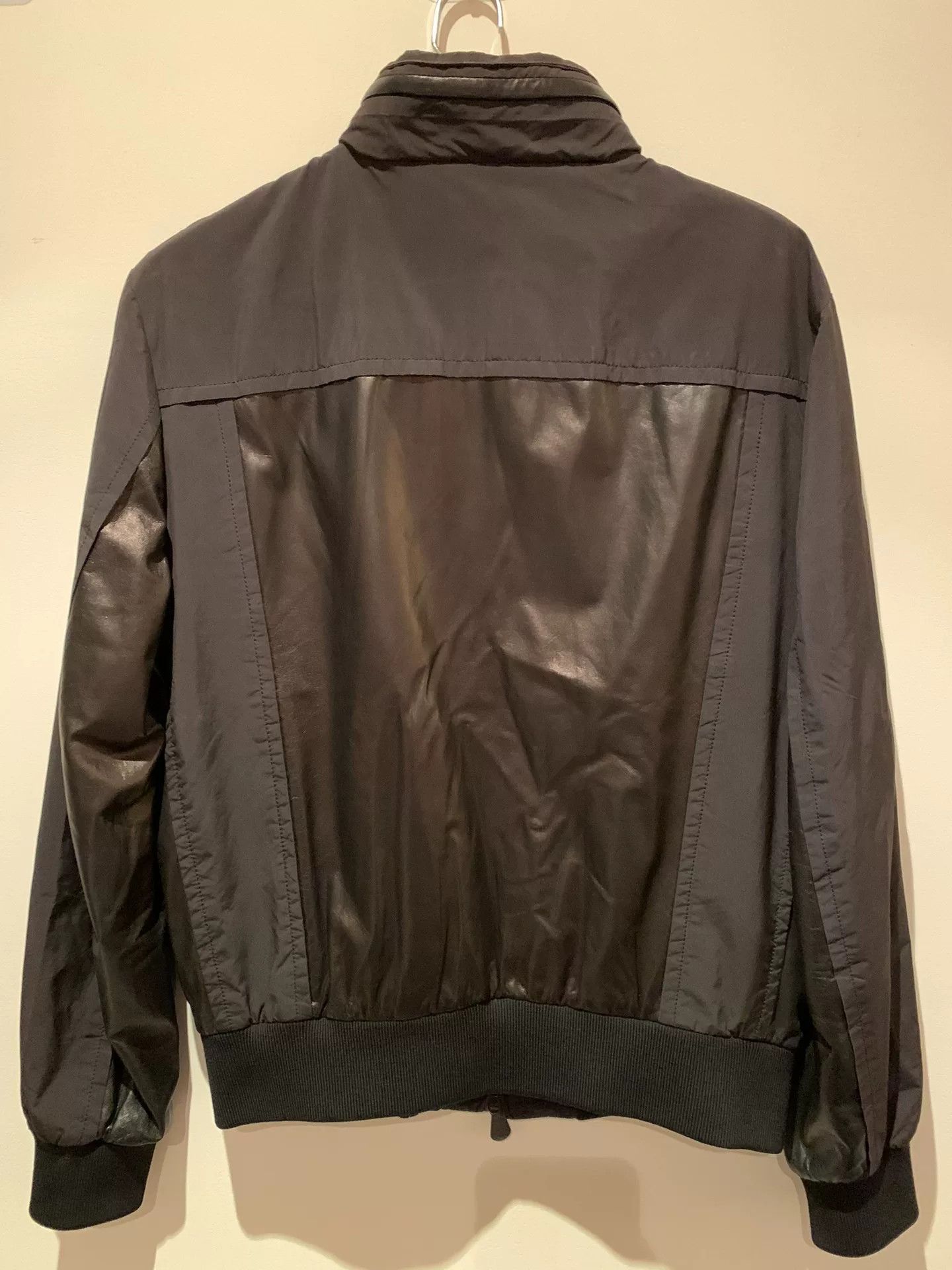 Bottega Veneta black leather patchwork jacket for men Size US L / EU 52-54 / 3 - 2 Thumbnail