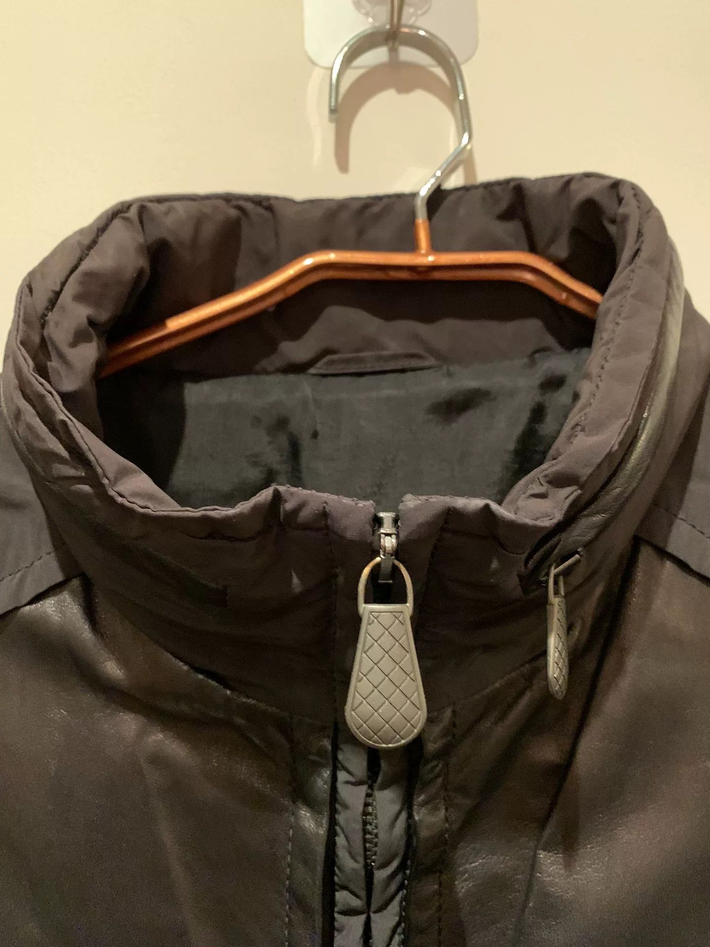 Bottega Veneta black leather patchwork jacket for men Size US L / EU 52-54 / 3 - 3 Thumbnail