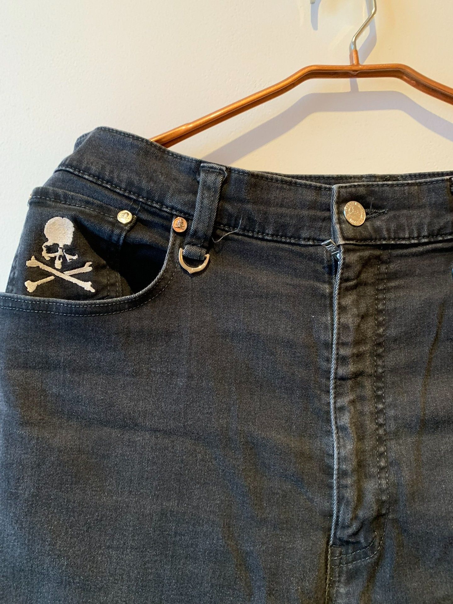 Mastermind World mastermind world black skull denim shorts Size US 34 / EU 50 - 4 Thumbnail