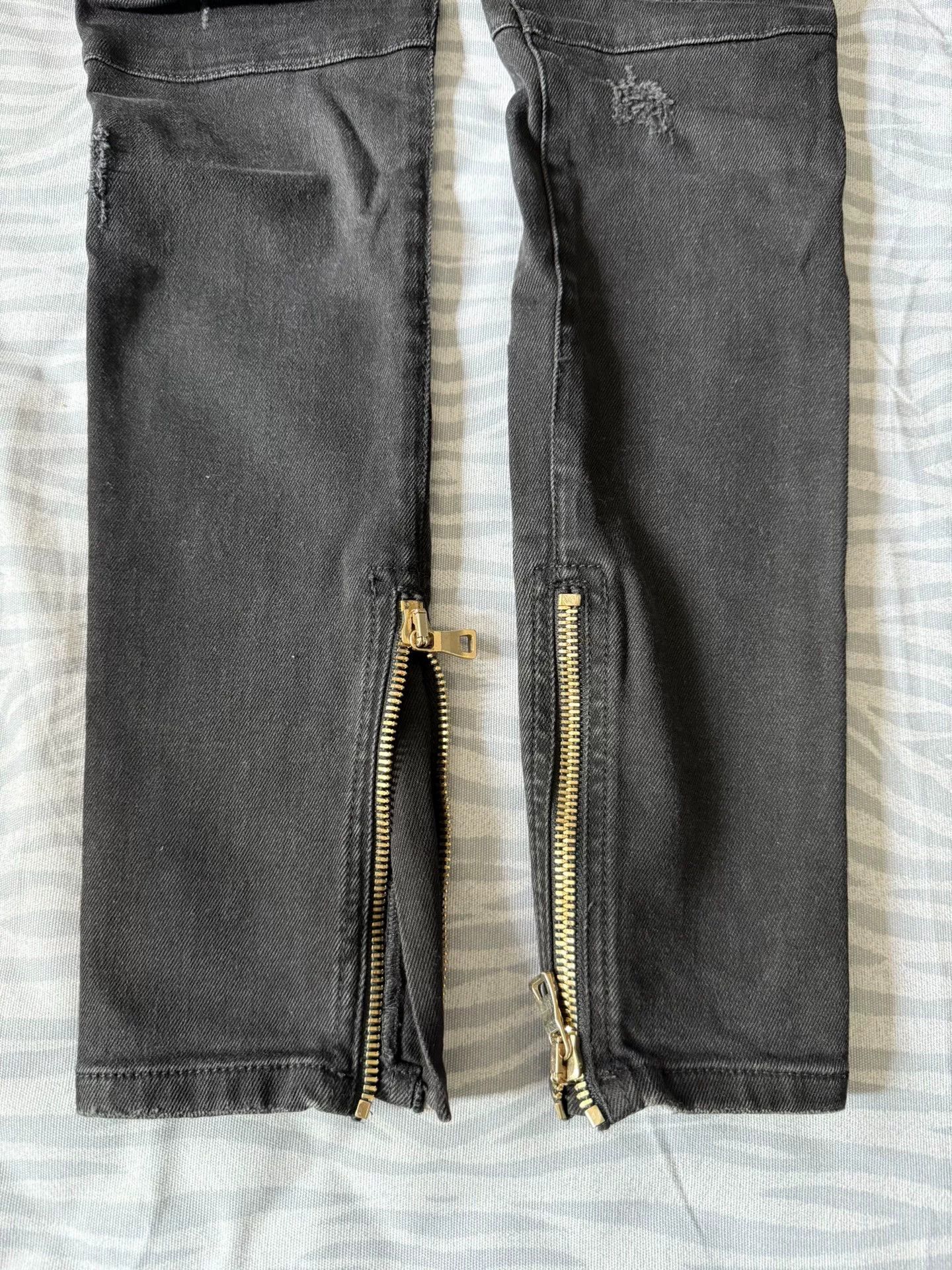 Balmain classic black gray women’s jeans by balmain Size 36" / US 14 / IT 50 - 4 Thumbnail