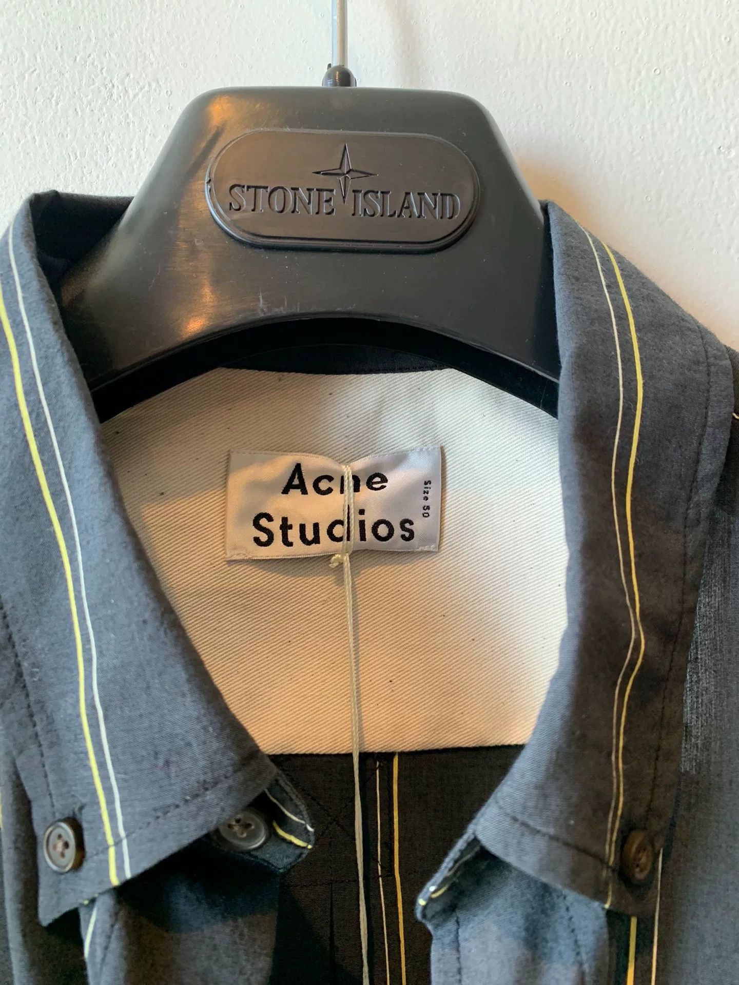 Acne Studios Acne Studios Striped Long Sleeve Shirt Size US L / EU 52-54 / 3 - 3 Thumbnail