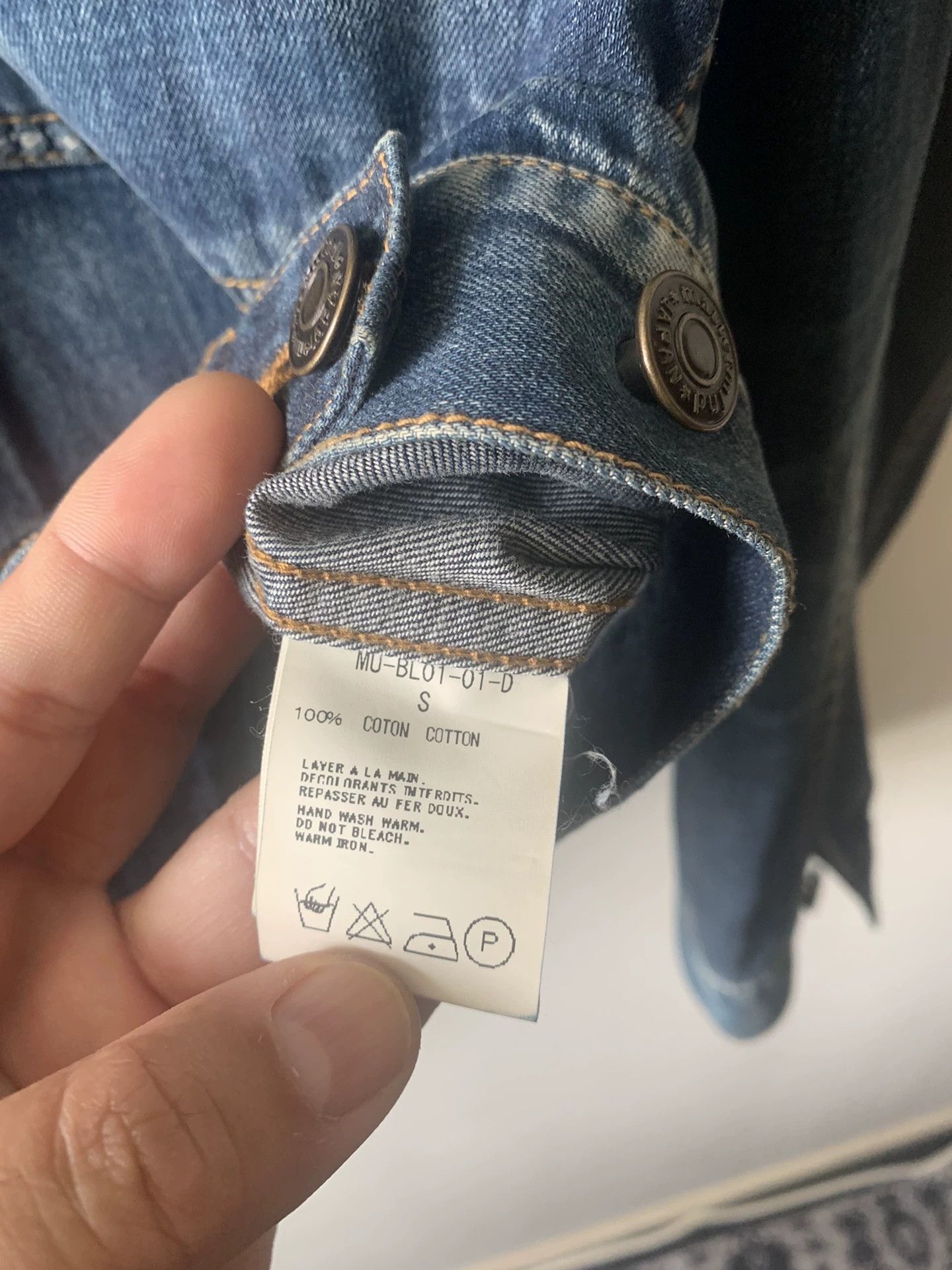 Mastermind Japan mastermind Japan Denim Jacket with Skull Embroidery Size US S / EU 44-46 / 1 - 4 Thumbnail