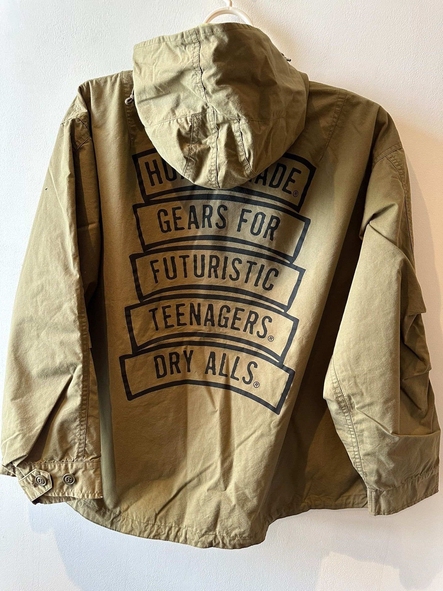 Human Made human made olive green hooded windbreaker Size US L / EU 52-54 / 3 - 2 Thumbnail
