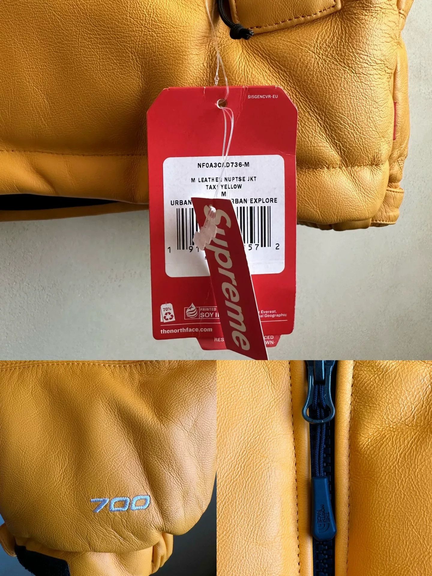 Supreme supreme x the north face yellow puffer jacket Size US M / EU 48-50 / 2 - 4 Thumbnail