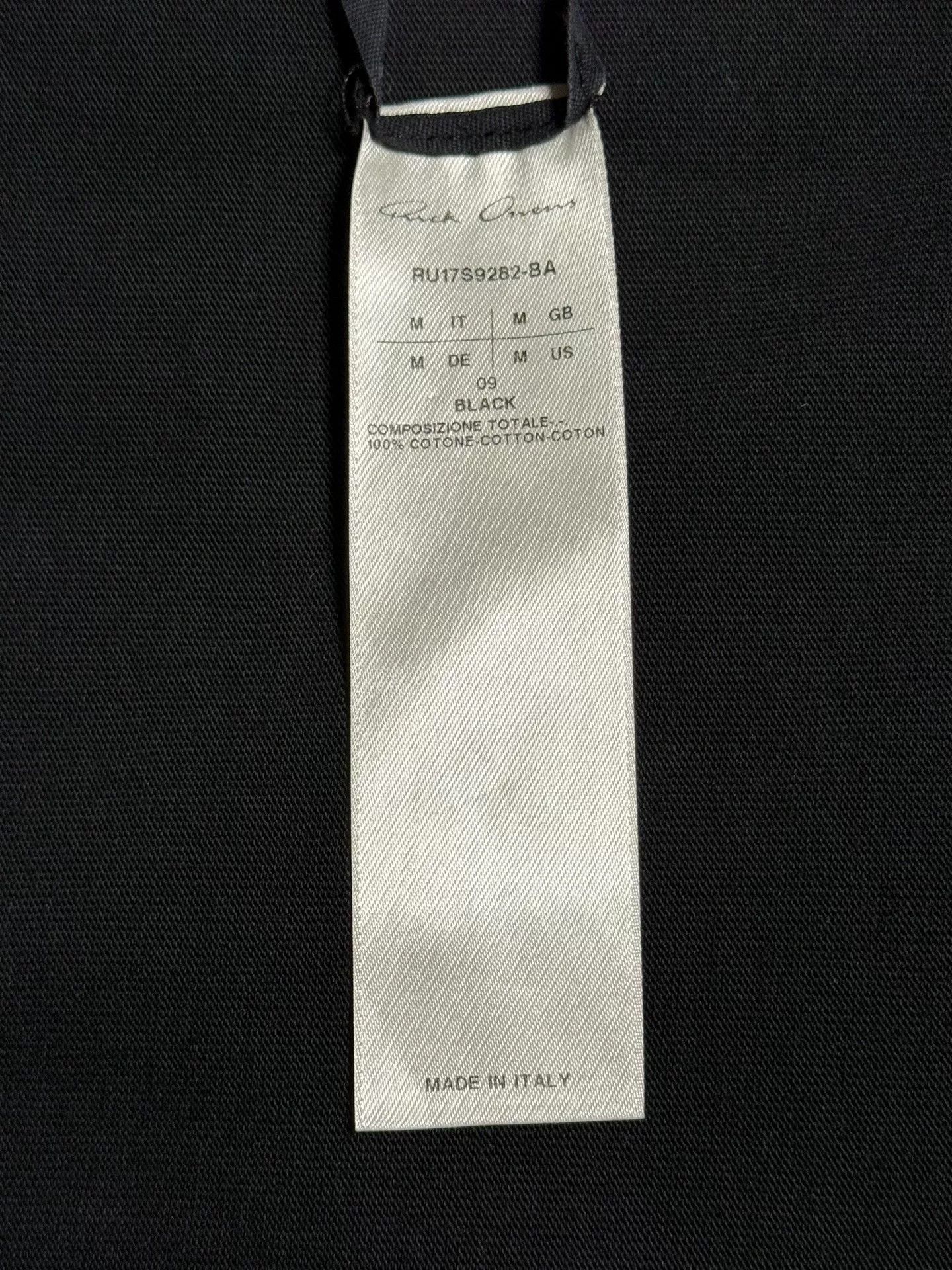 Rick Owens rick owens black short sleeve oversized tee Size US M / EU 48-50 / 2 - 3 Thumbnail