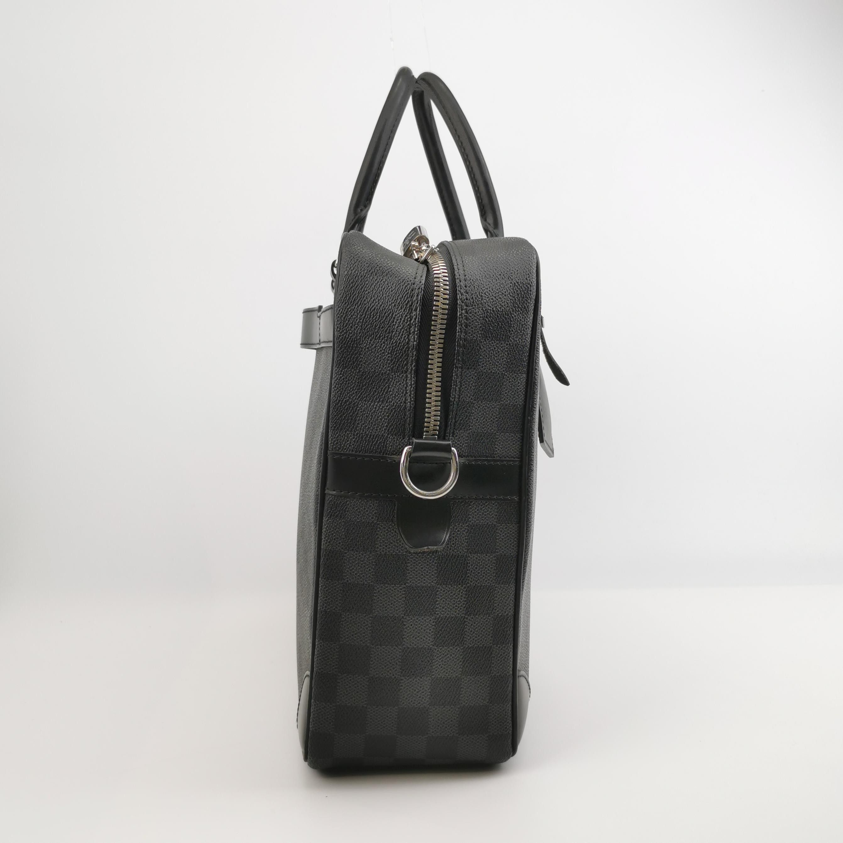 Louis Vuitton Louis Vuitton Damier Leather Briefcase Crossbody Size ONE SIZE - 7 Thumbnail