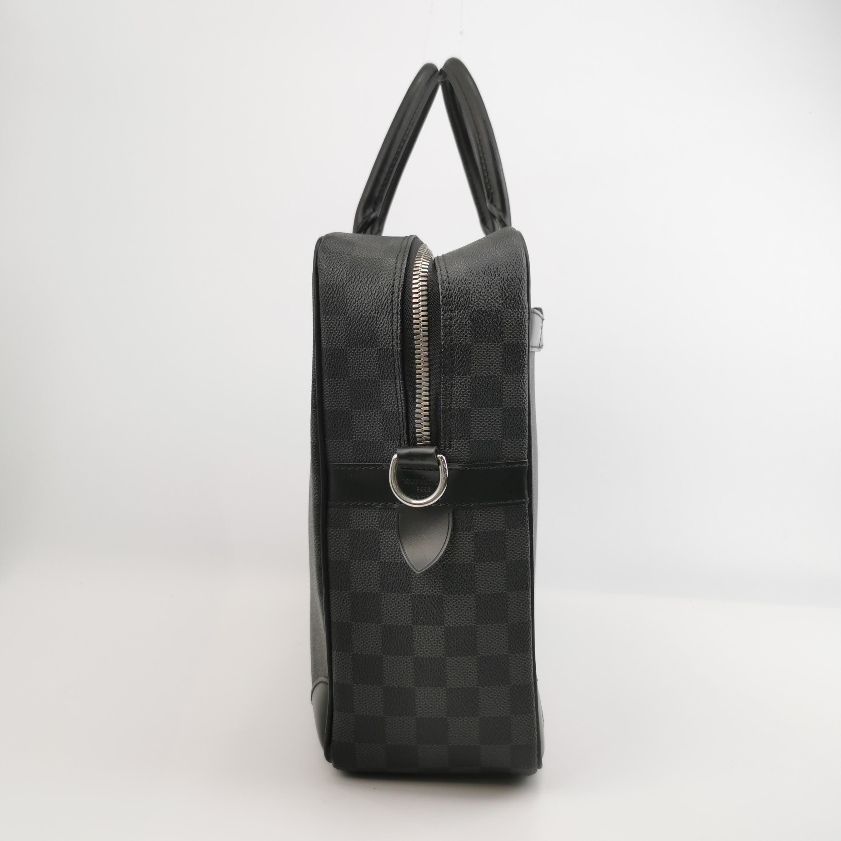 Louis Vuitton Louis Vuitton Damier Leather Briefcase Crossbody Size ONE SIZE - 5 Thumbnail