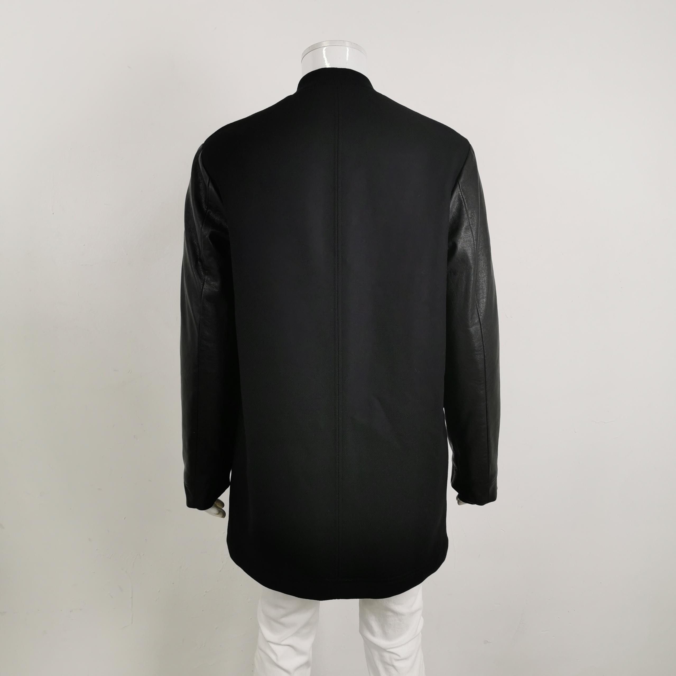 Louis Vuitton Versace Quilted Logo Leather-Sleeve Jacket M Size US M / EU 48-50 / 2 - 4 Thumbnail