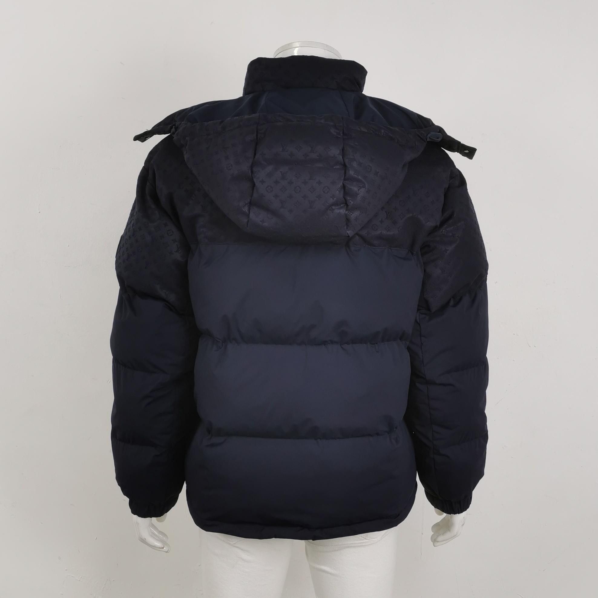Louis Vuitton Louis Vuitton Black Monogram Hooded Puffer Jacket Size US XS / EU 42 / 0 - 4 Thumbnail
