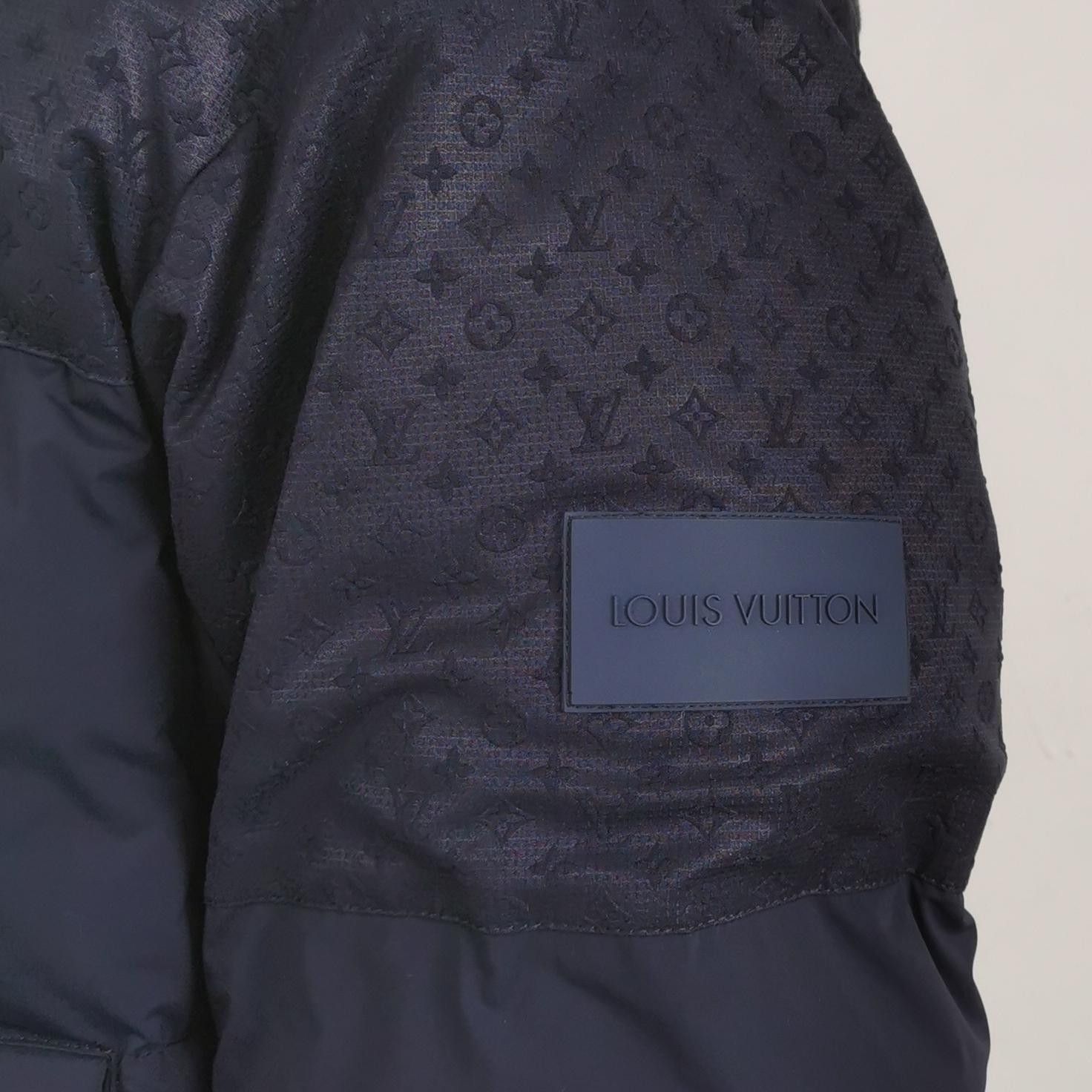 Louis Vuitton Louis Vuitton Black Monogram Hooded Puffer Jacket Size US XS / EU 42 / 0 - 5 Thumbnail
