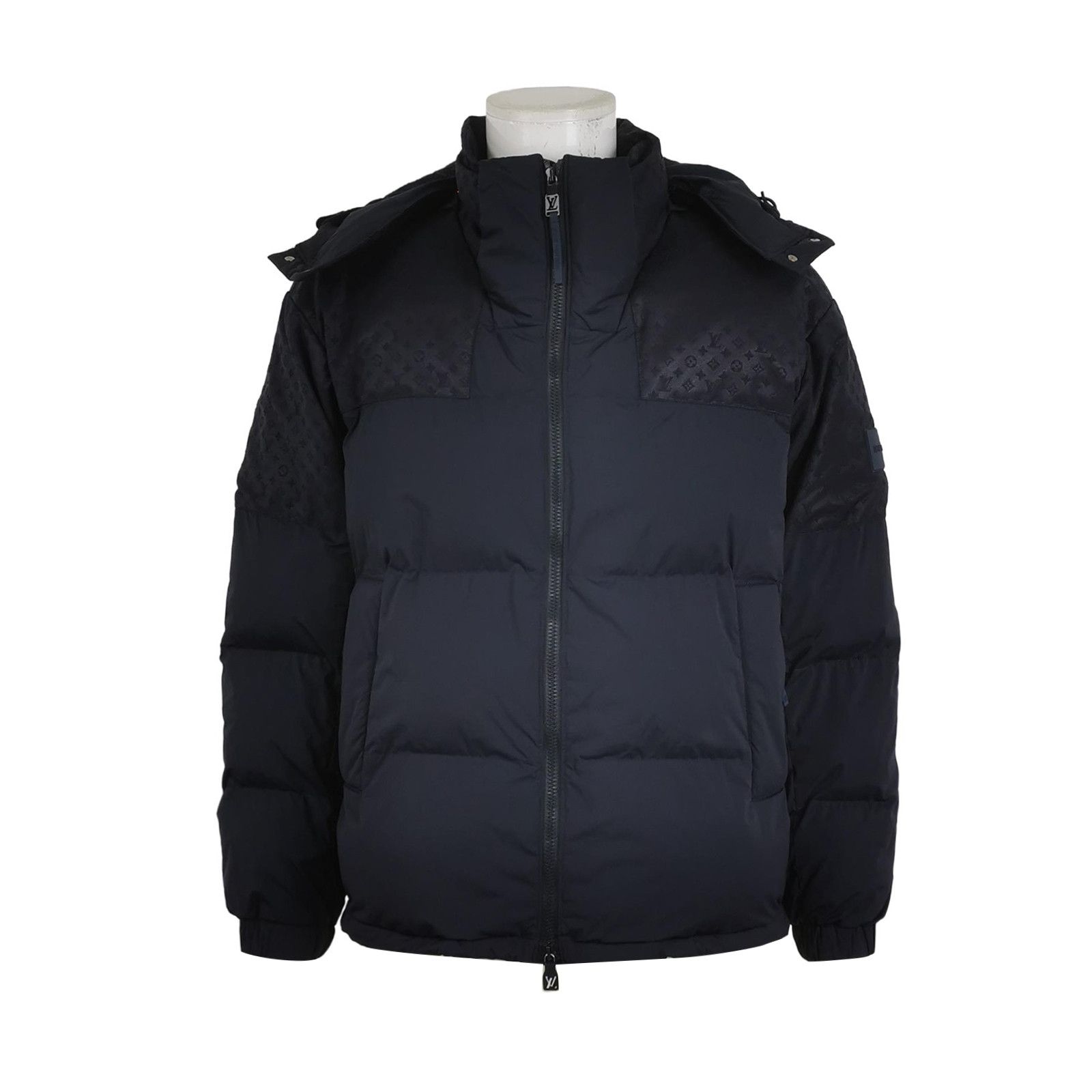 Louis Vuitton Louis Vuitton Black Monogram Hooded Puffer Jacket Size US XS / EU 42 / 0 - 2 Thumbnail