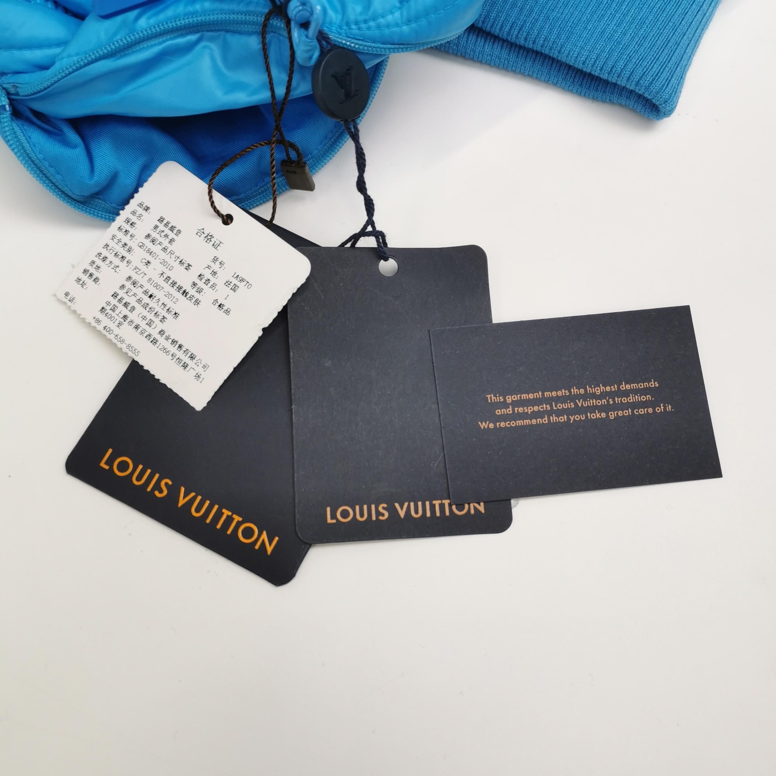 Louis Vuitton Louis Vuitton Blue Quilted Zip Cotton Jacket L Size US L / EU 52-54 / 3 - 8 Thumbnail