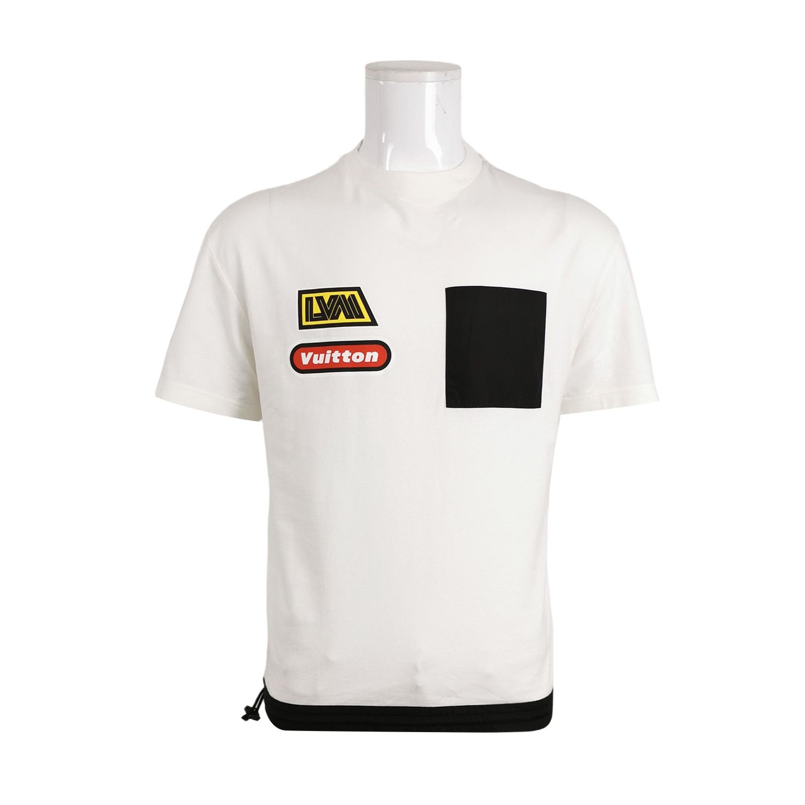 Louis Vuitton Louis Vuitton White Short-Sleeve Patch T-Shirt Size US M / EU 48-50 / 2 - 2 Thumbnail